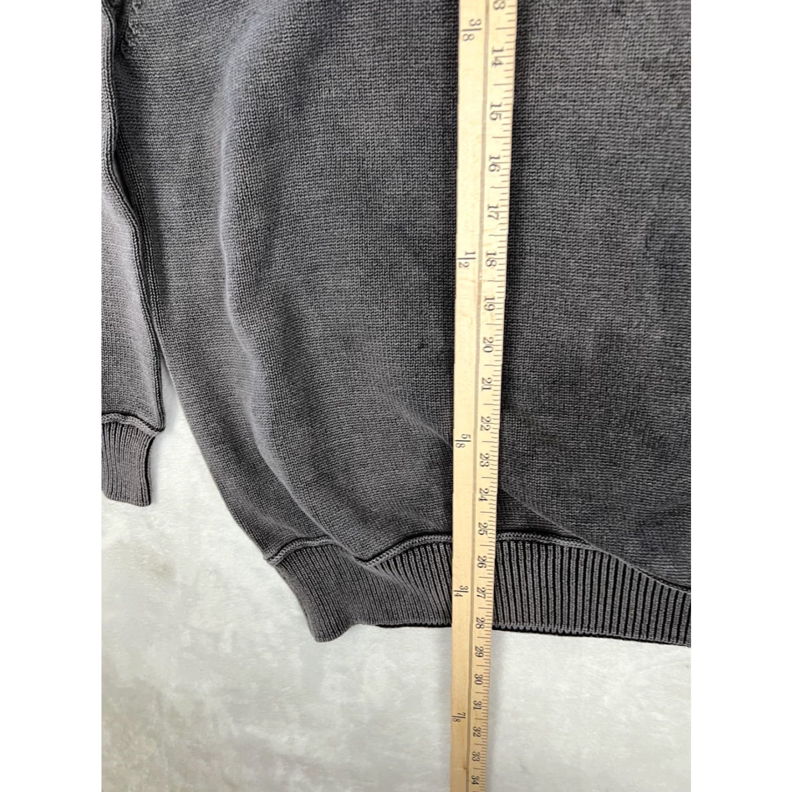 Pronto Uomo Blue Pronto Uomo Sweater Mens 2XL Gray Cotton Mock Neck Henley Pullover Knit Long Sleeve Sweatshirt Size US XXL / EU 58 / 5 - 5 Thumbnail