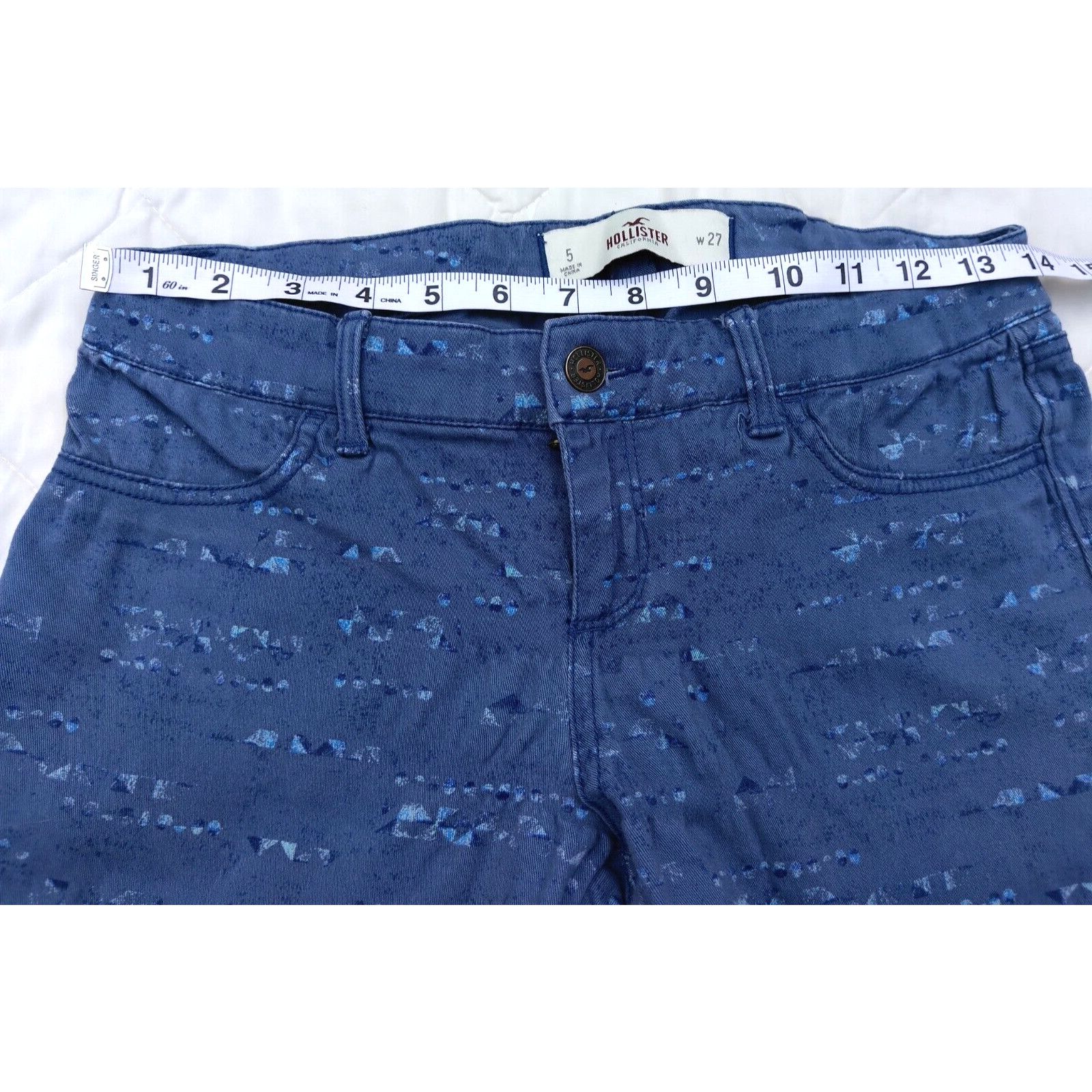 Hollister Women's Hollister Stretch Capri's Size 5 Waist 27 Speckled Size 28" / US 6 / IT 42 - 4 Thumbnail