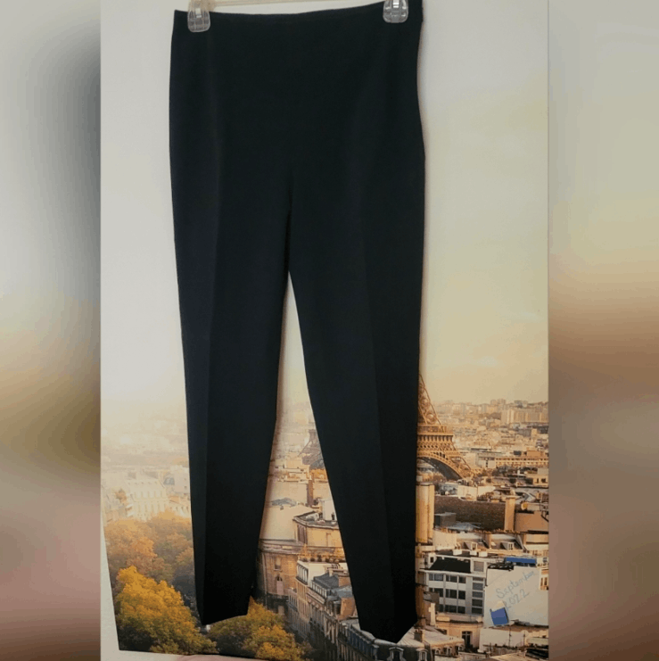 Moschino Moschino crepe cigarette pants black/navy 26" waist Size 26" / US 2 / IT 38 - 1 Thumbnail