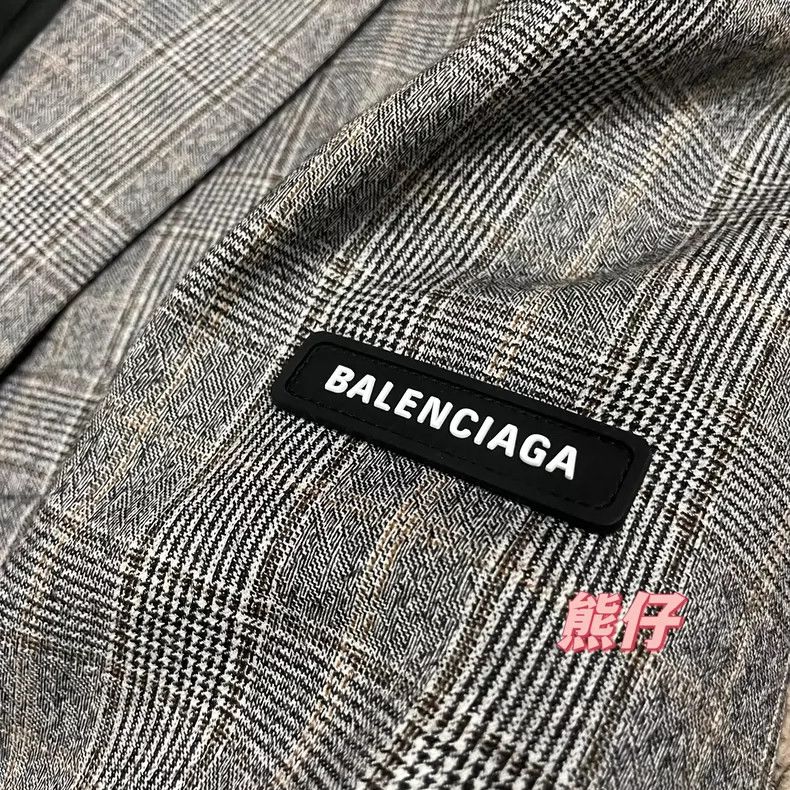 Balenciaga Balenciaga size 36 FW21 plaid single-breasted suit jacket Size XS / US 0-2 / IT 36-38 - 4 Thumbnail