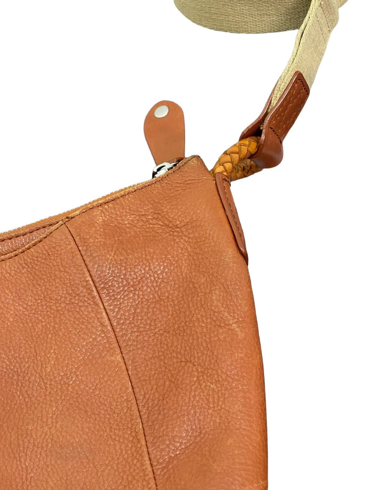 Japanese Brand Full Leather Patina Carcru Japan Cross Body Sling Bag 1🟩 Size ONE SIZE - 19 Thumbnail