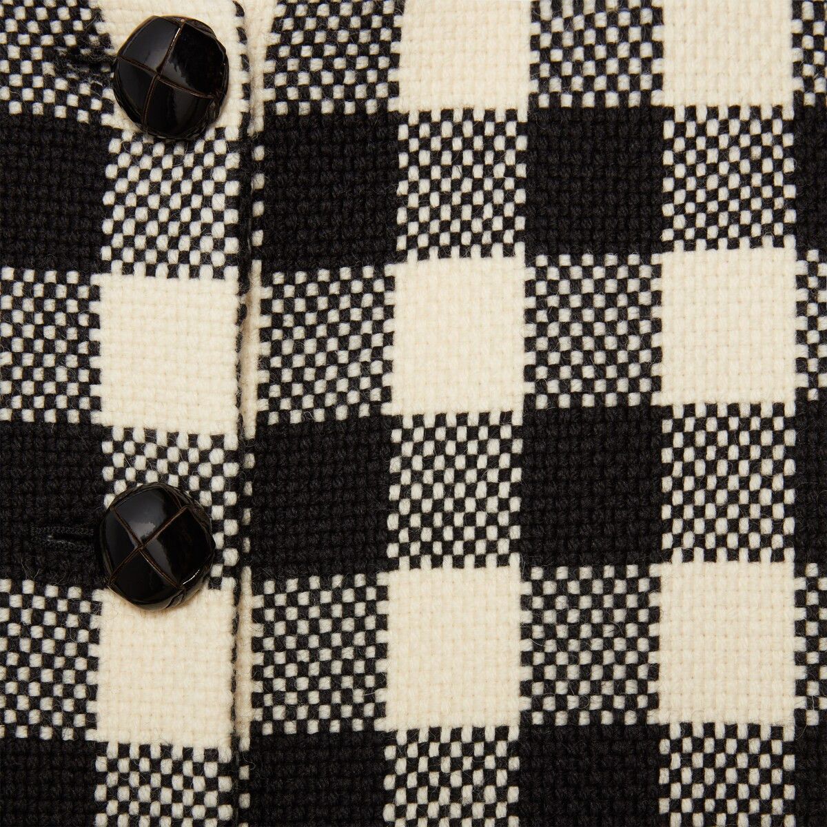 Gucci 46 XL - Gucci Gingham Wool Jacket Check Black White Size L / US 10 / IT 46 - 4 Thumbnail
