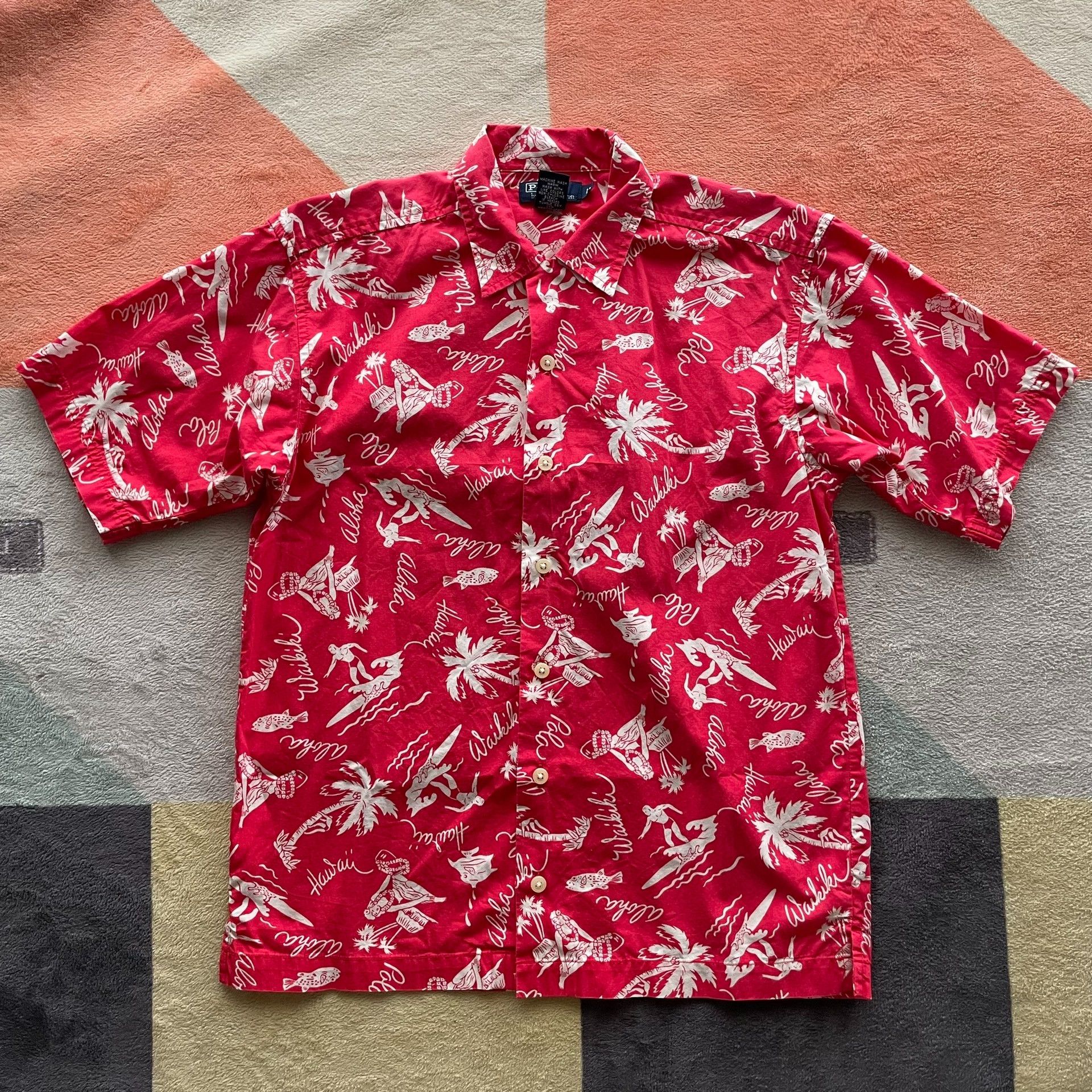 Polo Ralph Lauren Ralph Lauren Red Hawaiian Print Shirt Size US XS / EU 42 / 0 - 1 Thumbnail
