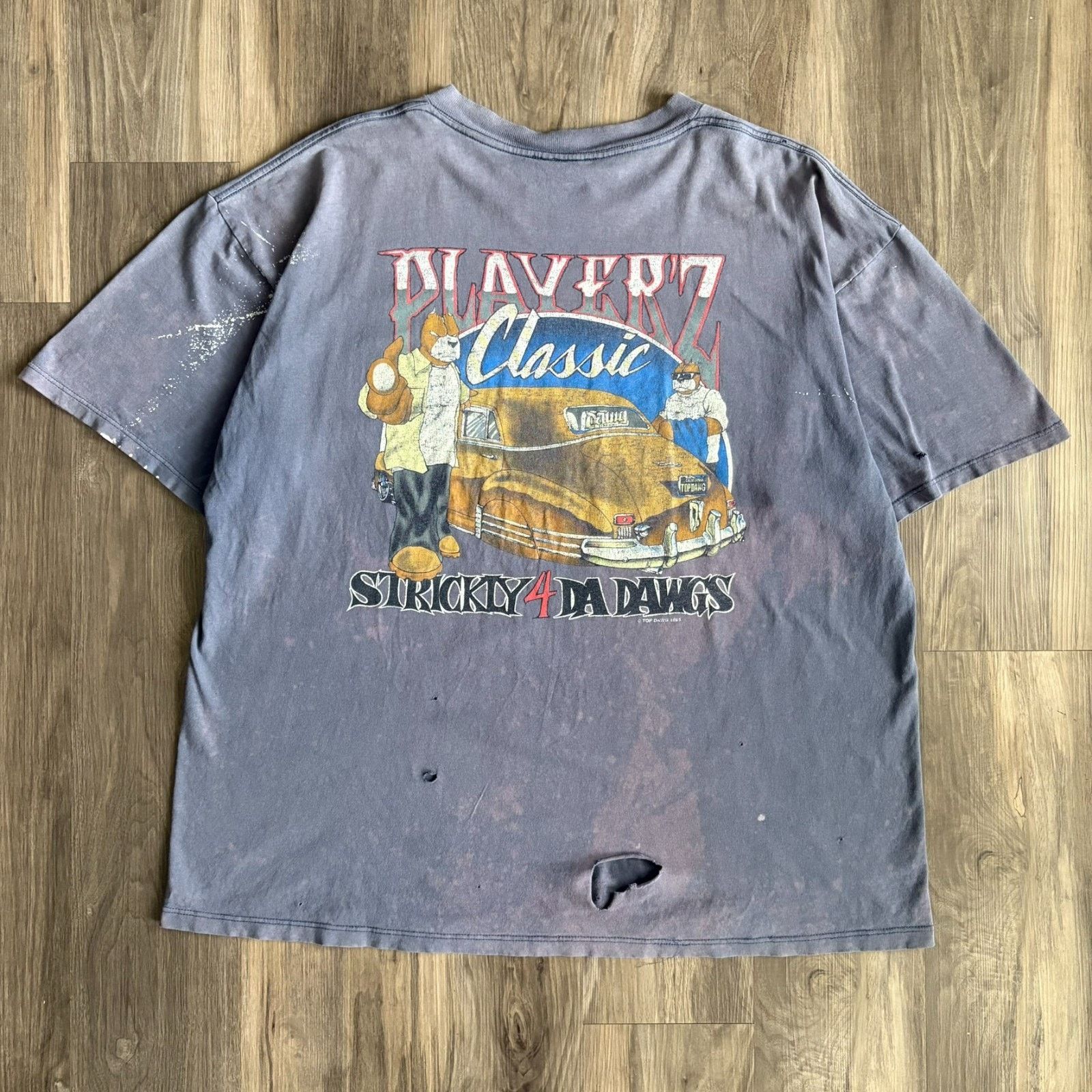 Vintage Top Dawg T-Shirt Men's Size XL Work Distressed