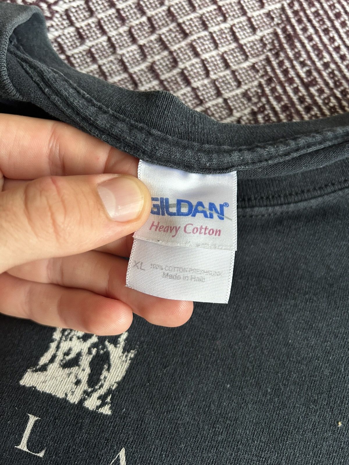 Vintage Vintage Gildan In Flames Merch T-shirt Thrashed Print Rare Size US XL / EU 56 / 4 - 5 Thumbnail