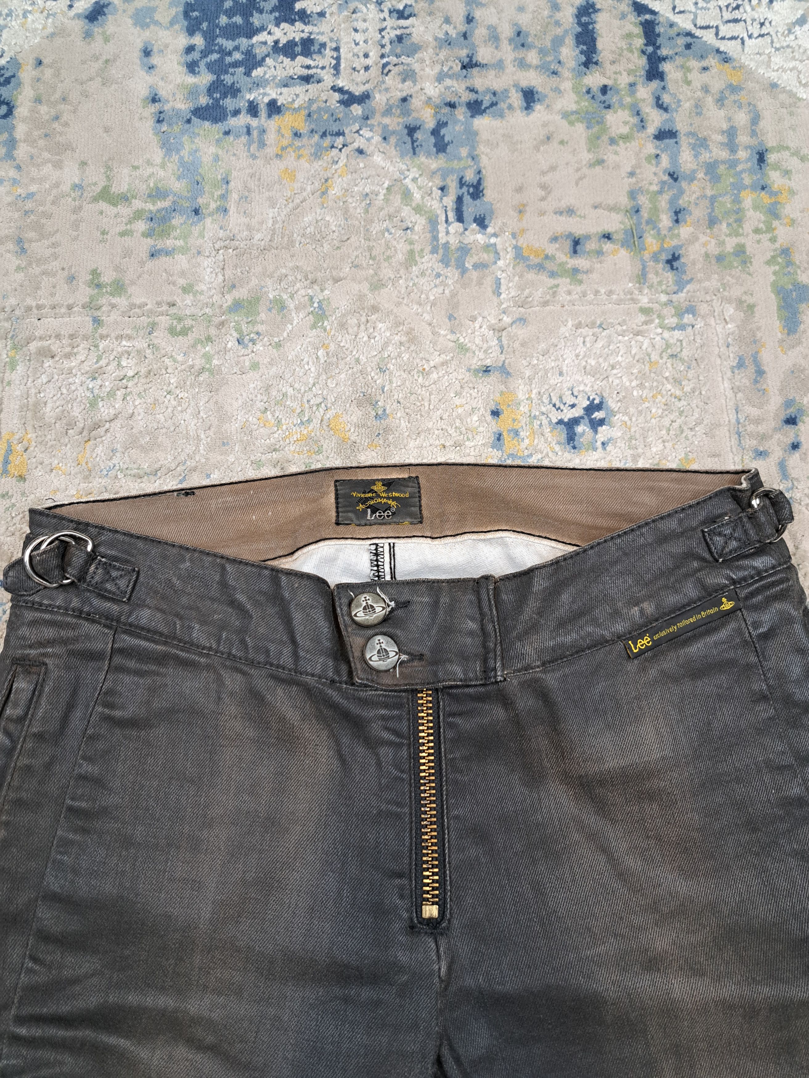 Lee × Vivienne Westwood Vivienne Westwood x Lee Avant Garde Archive Waxed Pants Size US 28 / EU 44 - 3 Thumbnail