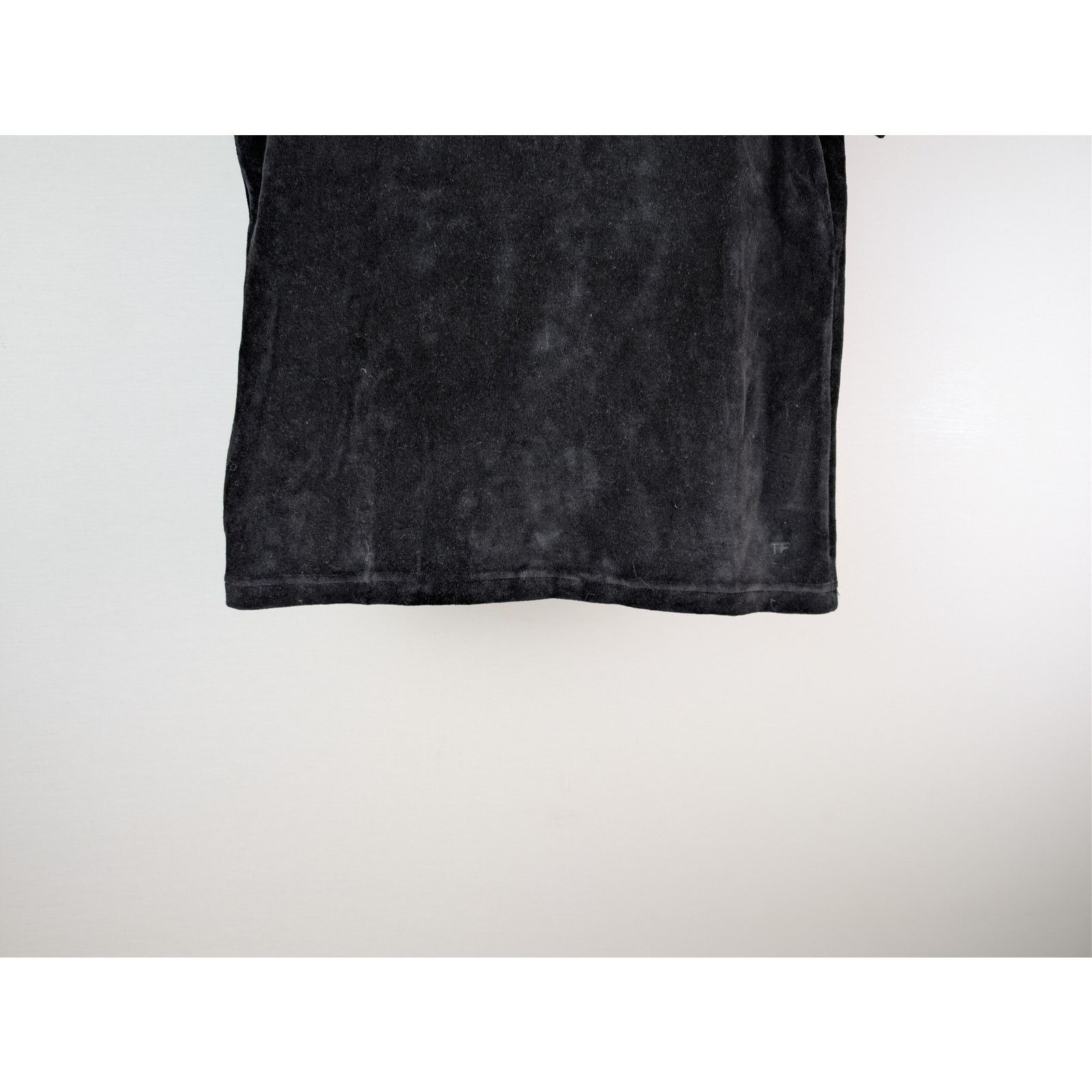 Tom Ford o1rshd1 CC20 Black Modal Velour Polo Shirt in Black Size US M / EU 48-50 / 2 - 4 Thumbnail