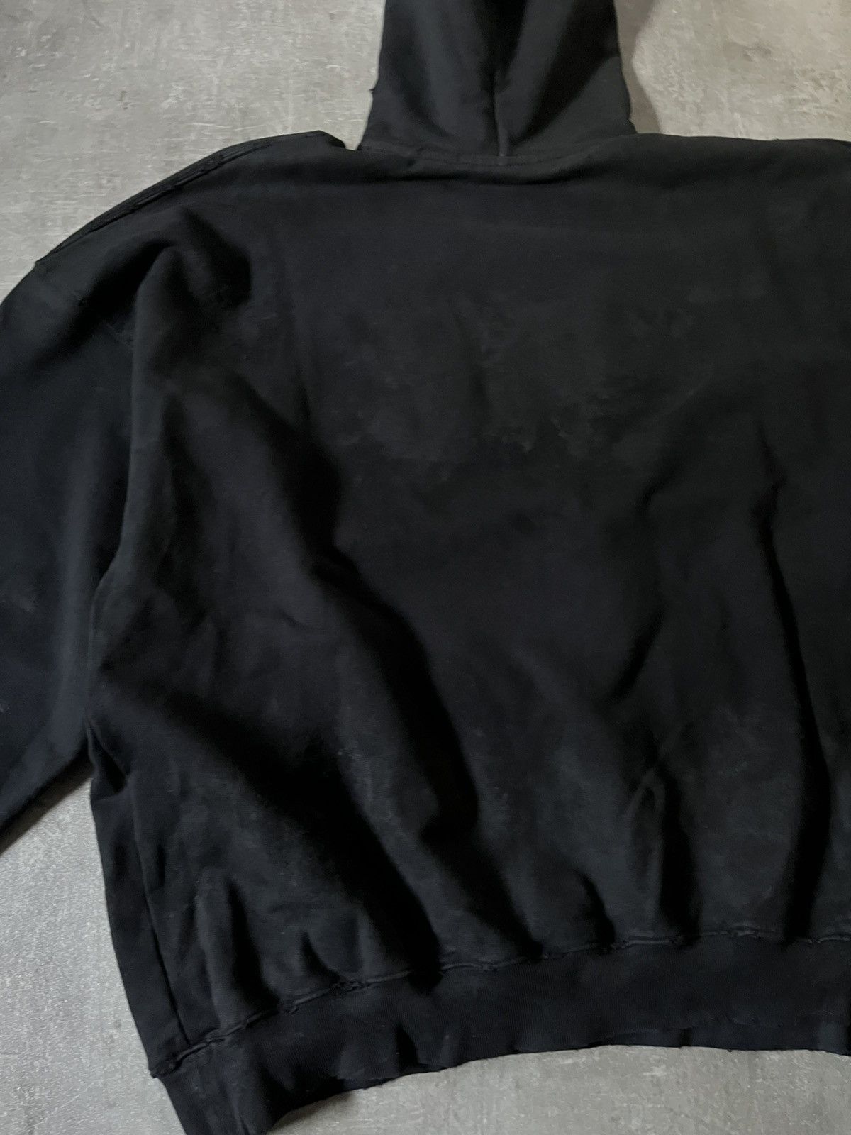 Balenciaga Balenciaga Skater hoodie black distressed rare Size US XL / EU 56 / 4 - 12 Thumbnail