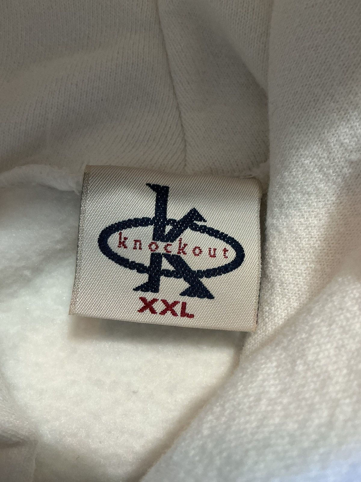 Other Vintage 90s Y2K Knockout Rap Gold Chain Embroidered Hoodie Size US XXL / EU 58 / 5 - 6 Thumbnail