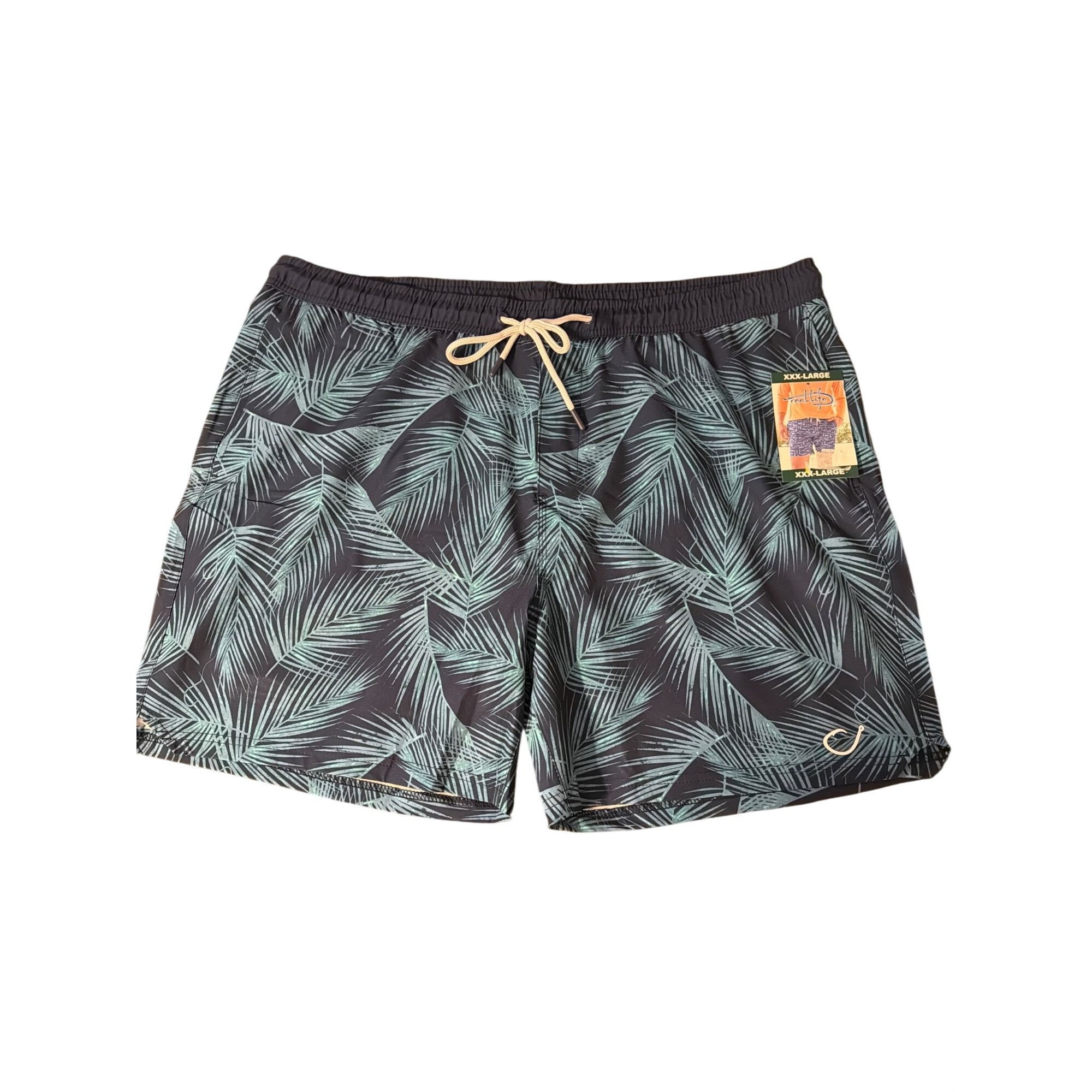 Other Reel Life Hooked on Palms Branson Swim Trunks Bathing Suit S Size US 44 / EU 60 - 1 Thumbnail