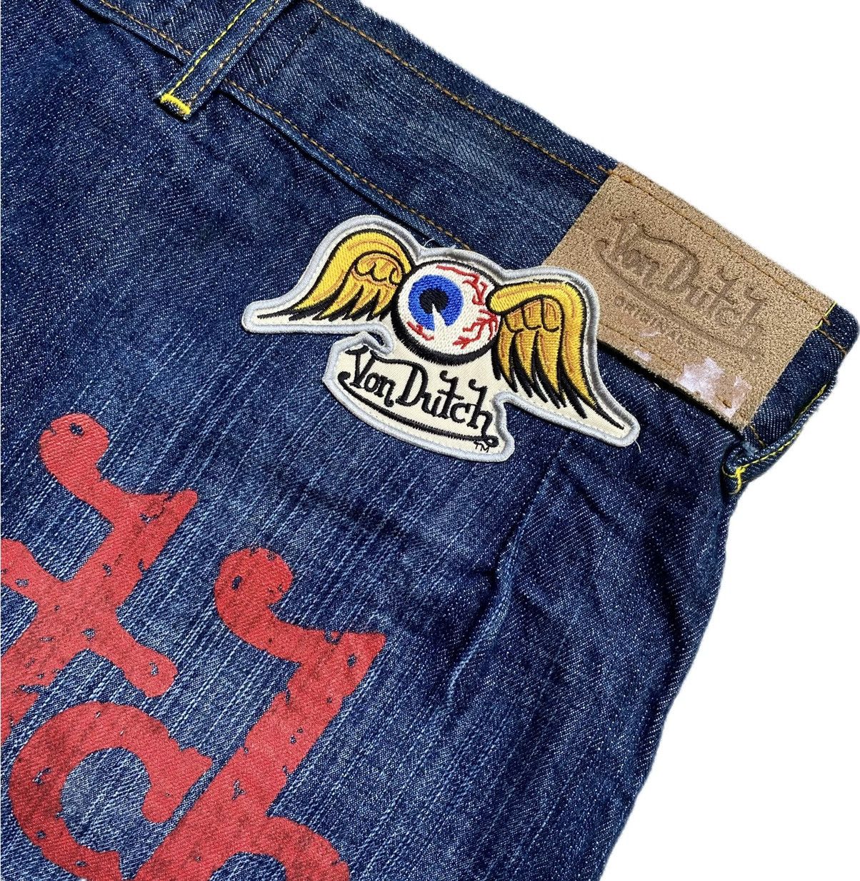 Japanese Brand × Vintage × Von Dutch VONDUTCH - Y2K MINI SKIRT Size 32" / US 10 / IT 46 - 3 Thumbnail