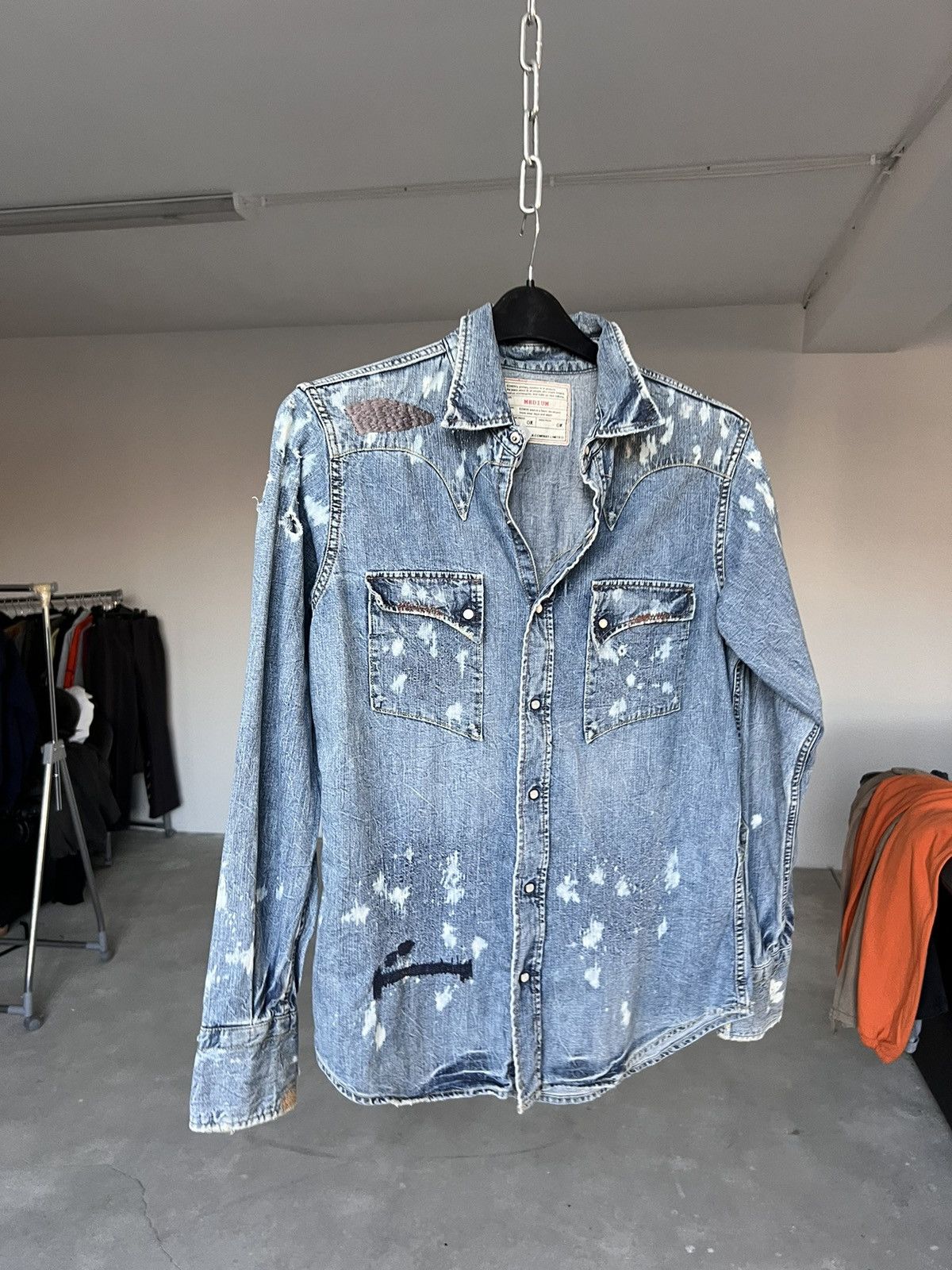 Edwin × Vintage Vintage Edwin Distressed Japanese Shirt Size US M / EU 48-50 / 2 - 4 Thumbnail