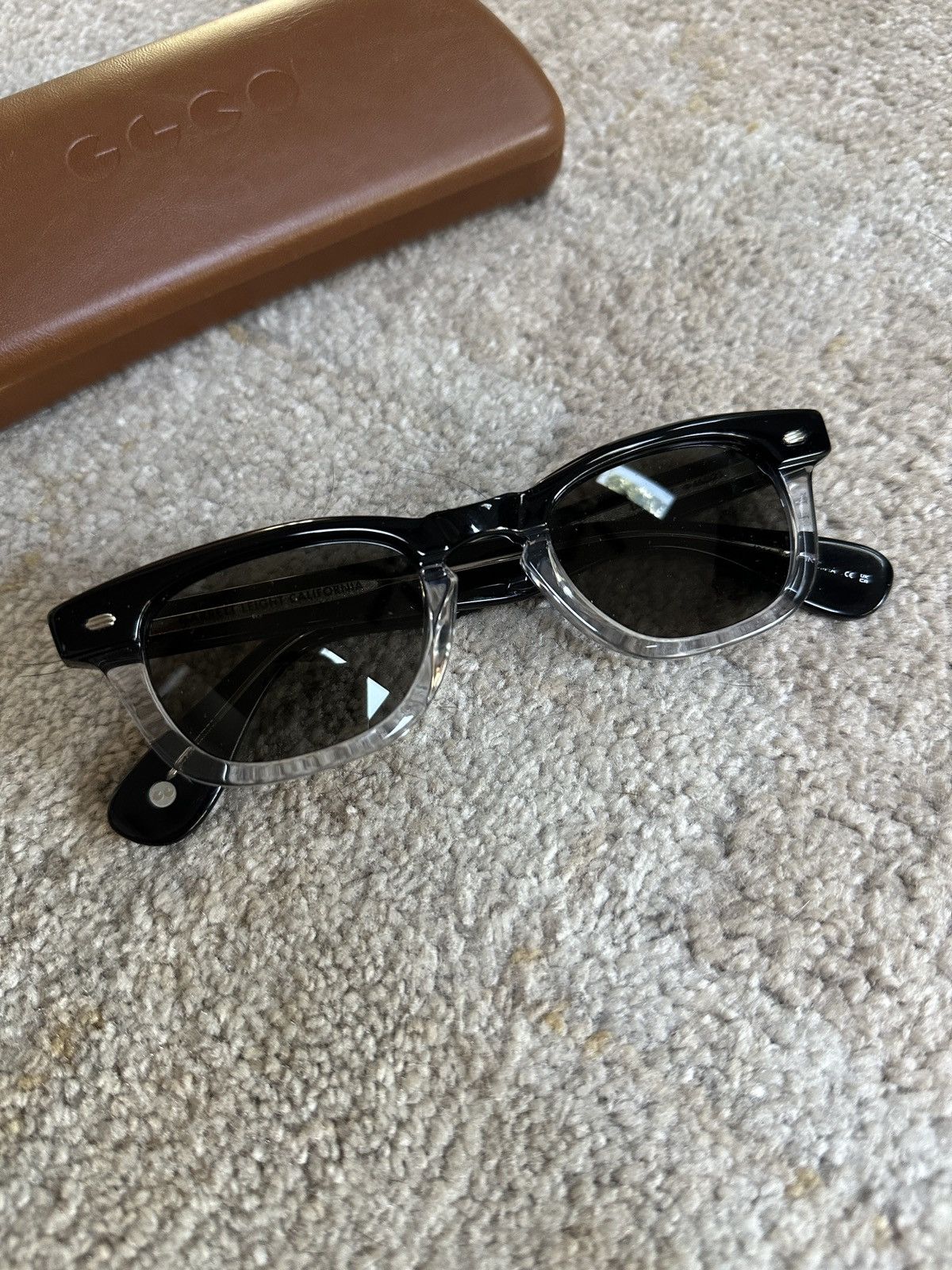 Garrett Leight Lo-B Sun Yin and Yang Sunglasses Size ONE SIZE - 1 Thumbnail
