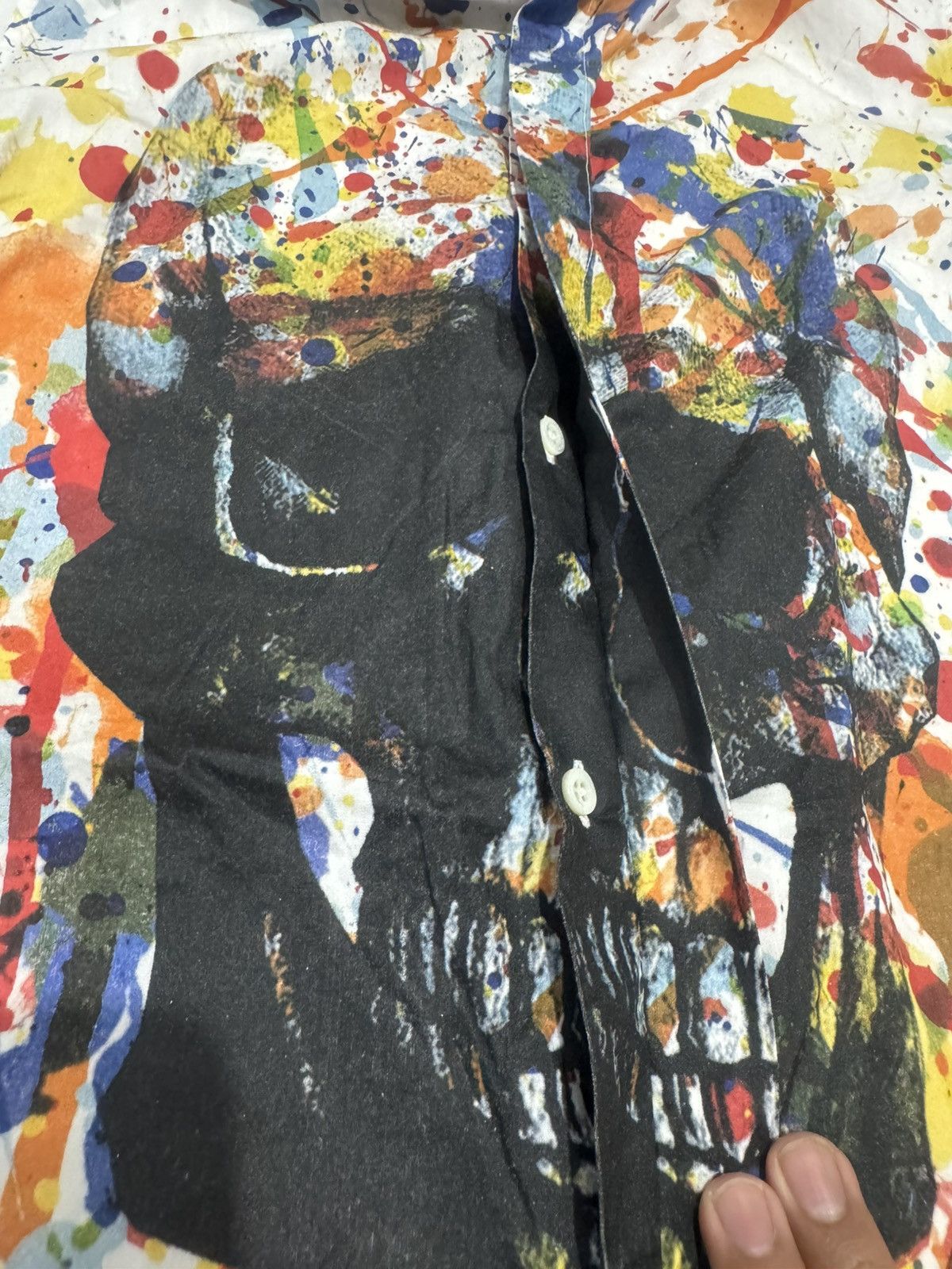 Philipp Plein Philipp Plein Diamond Cut Skull Shirts Size S / US 4 / IT 40 - 10 Thumbnail