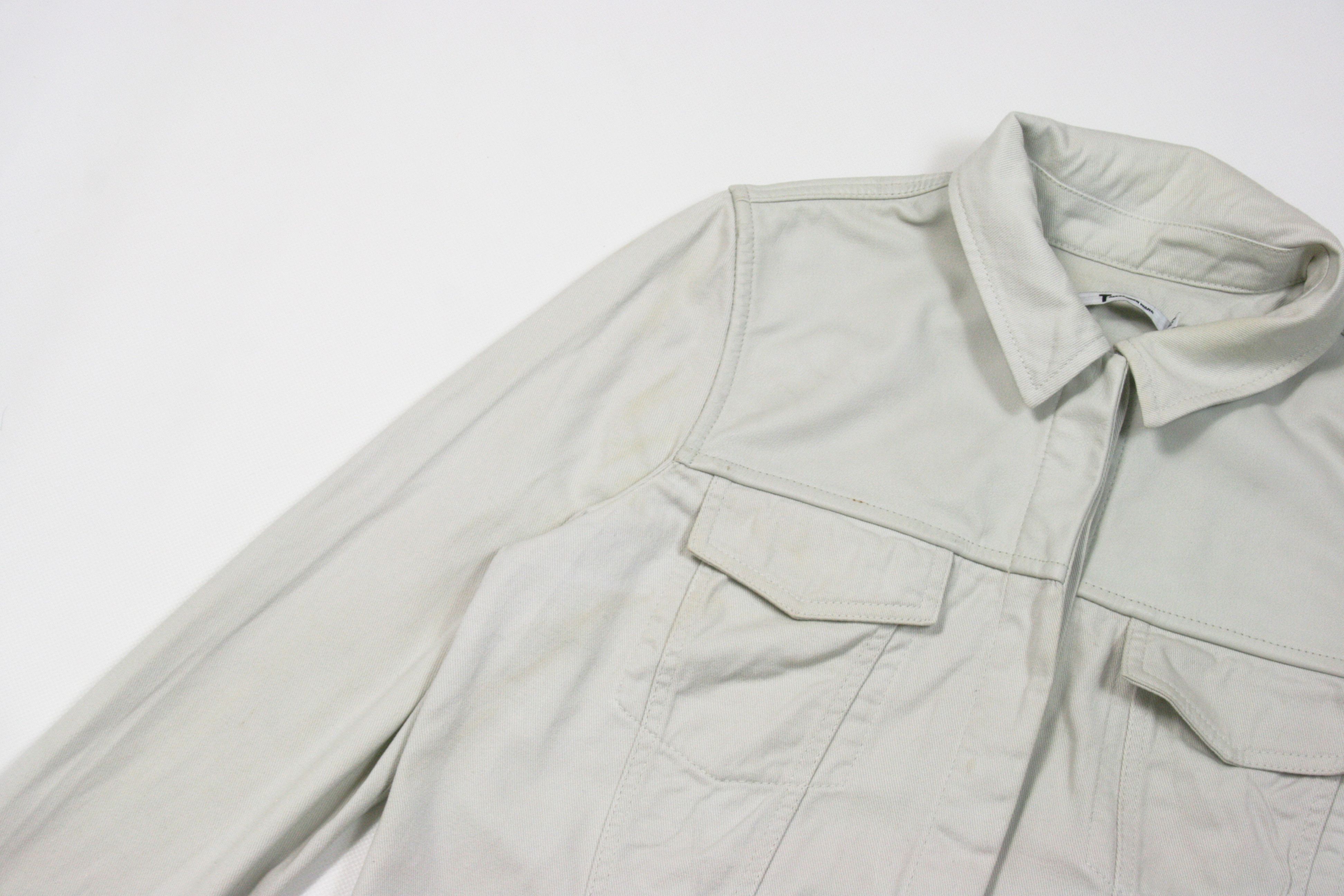 Alexander Wang Leather Shoulders Denim Jacket Size L / US 10 / IT 46 - 4 Thumbnail