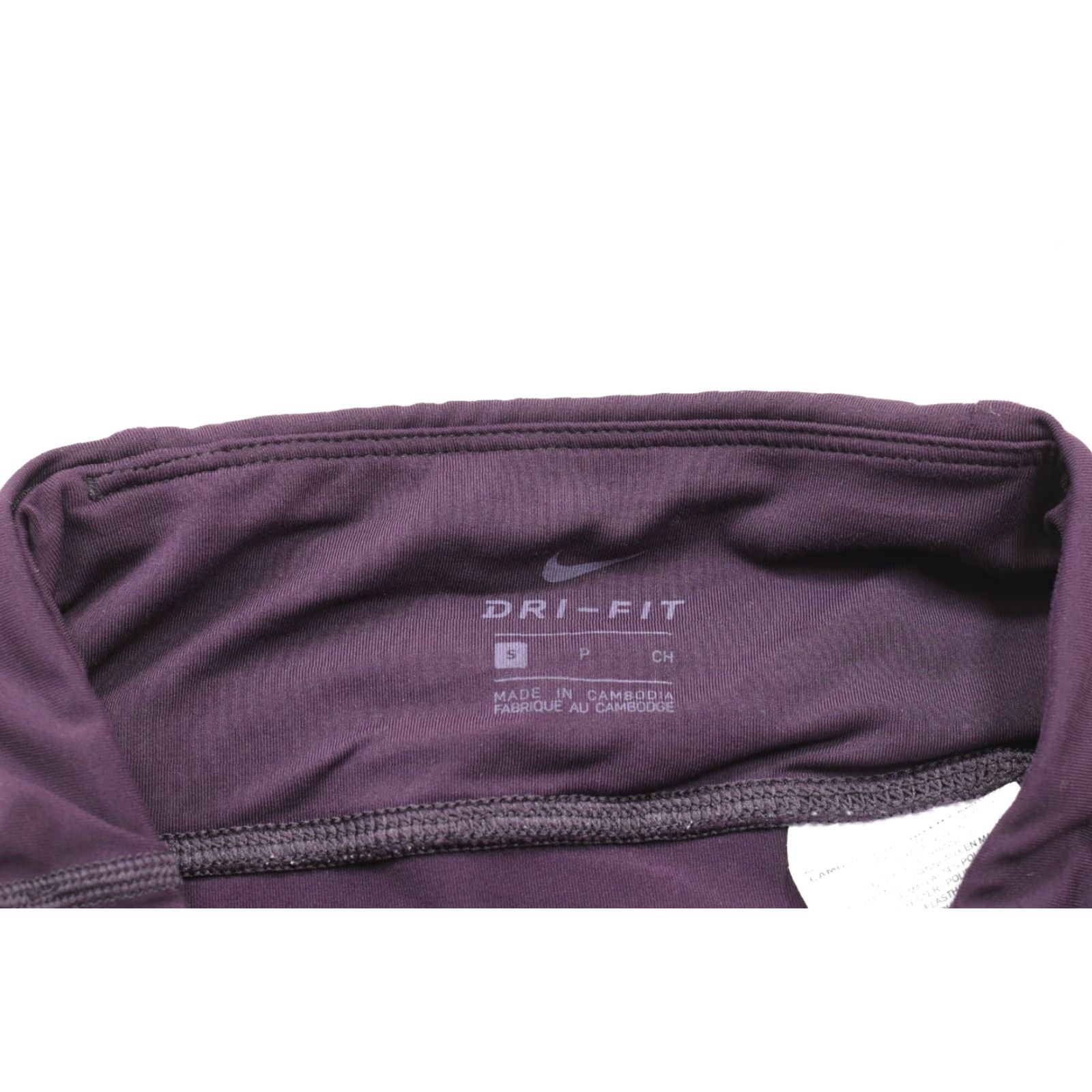 Nike Nike Dri-FIT Women's Small Purple Geometric Crop Running Leggings Athletic Tight Size 28" / US 6 / IT 42 - 7 Thumbnail