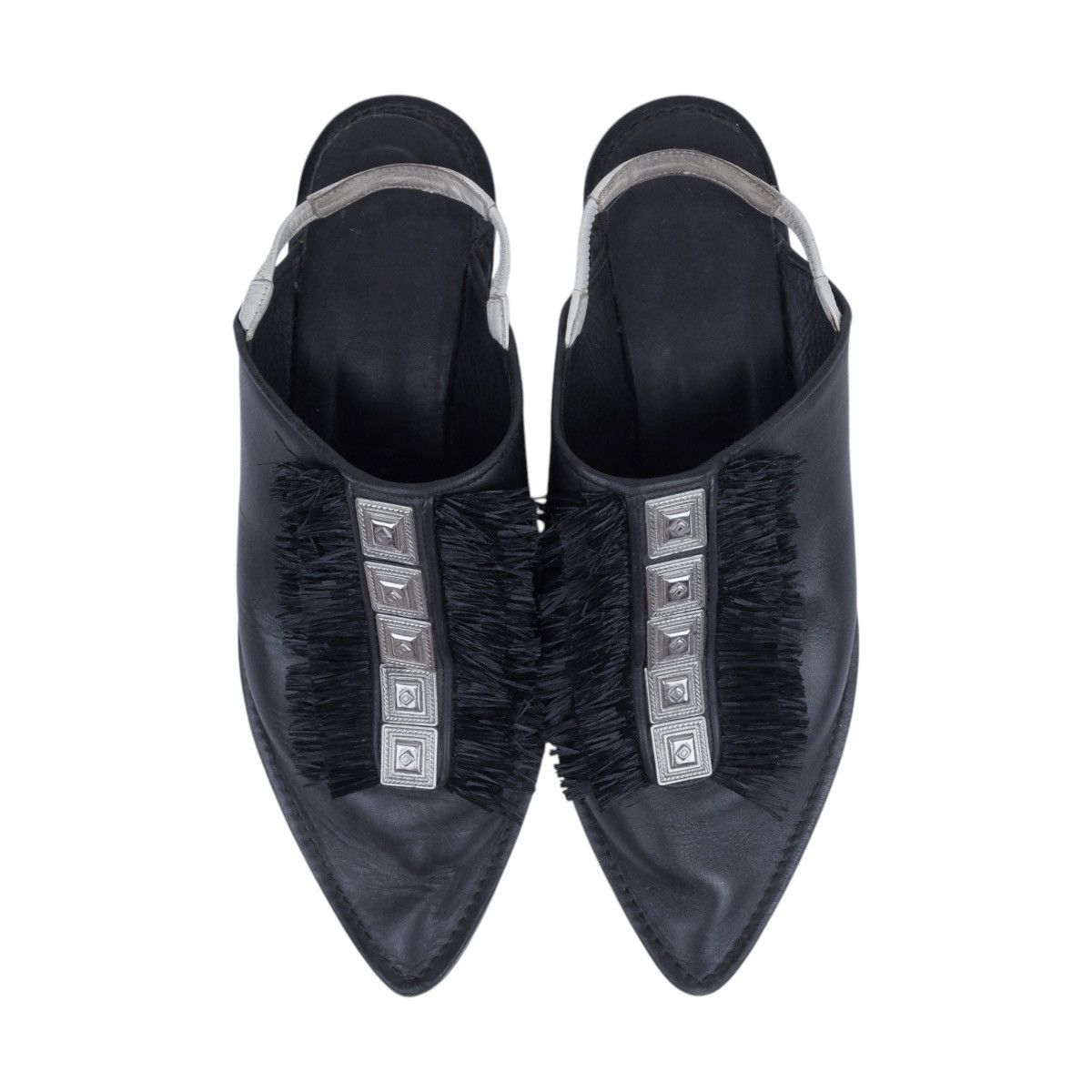 TOGA VIRILIS × Toga × Toga Pulla Toga Pulla Fringe Mules Size US 8 / IT 38 - 2 Thumbnail