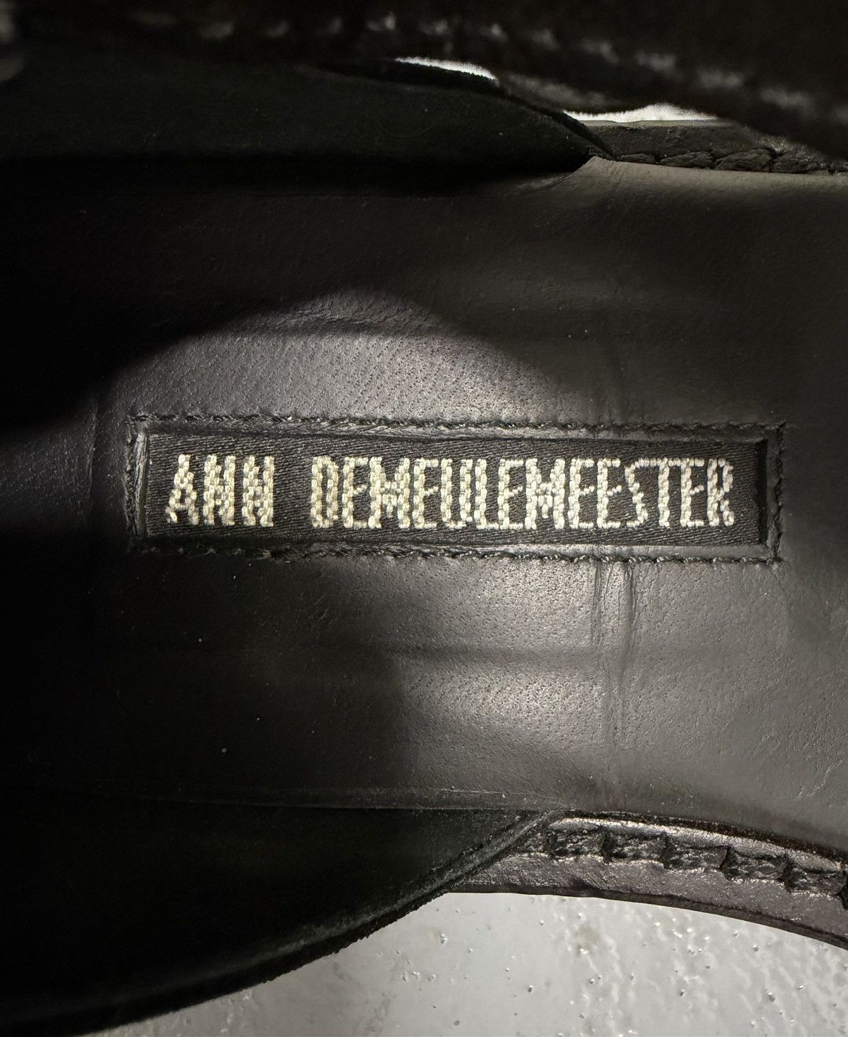 Ann Demeulemeester Ann Demeulemeester Velour Leather Sandals Size US 7 / IT 37 - 11 Thumbnail