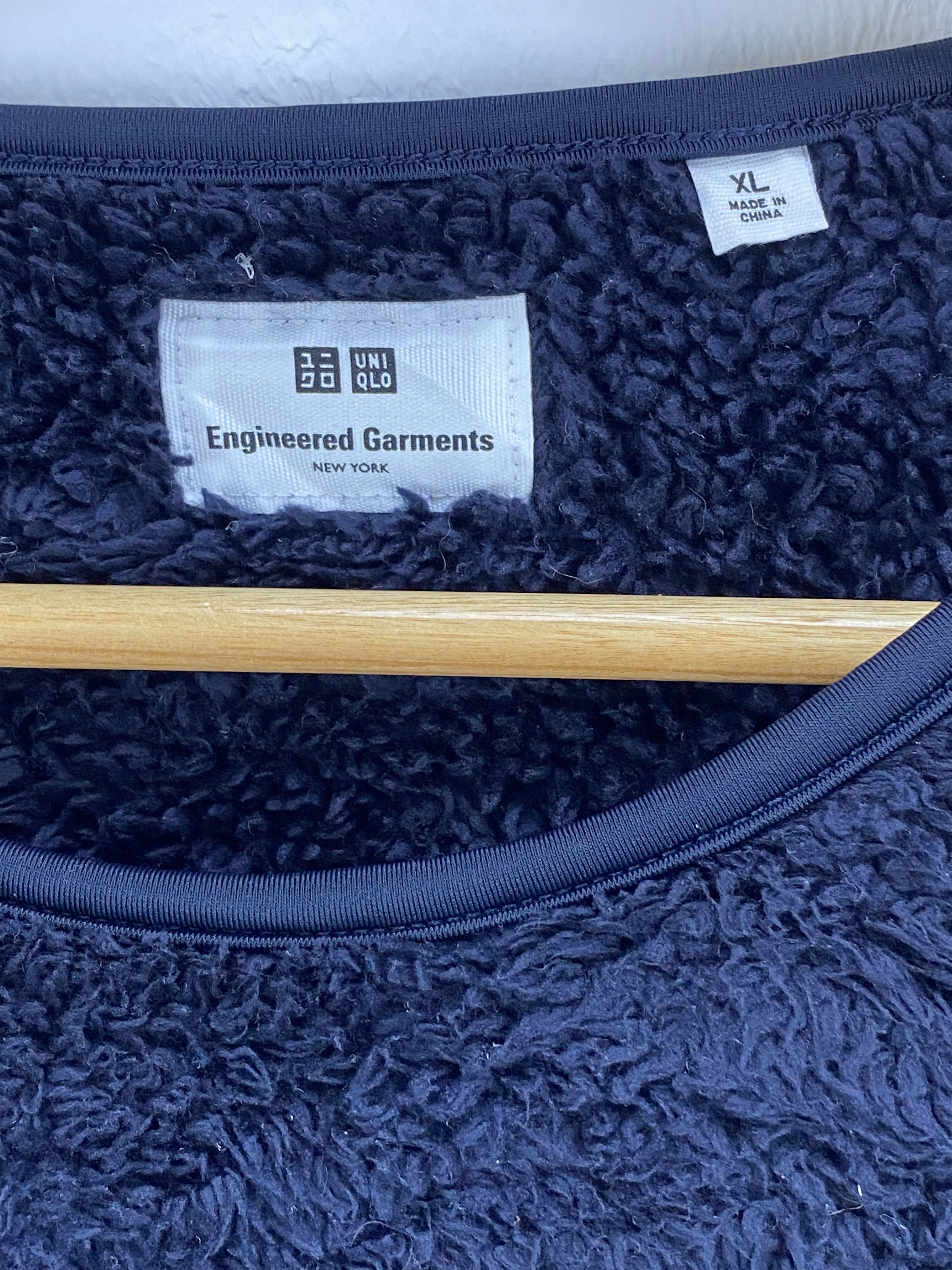 Engineered Garments × Japanese Brand × Uniqlo Blue Uniqlo Jacket Swetashirt Sweater Size US XL / EU 56 / 4 - 6 Thumbnail