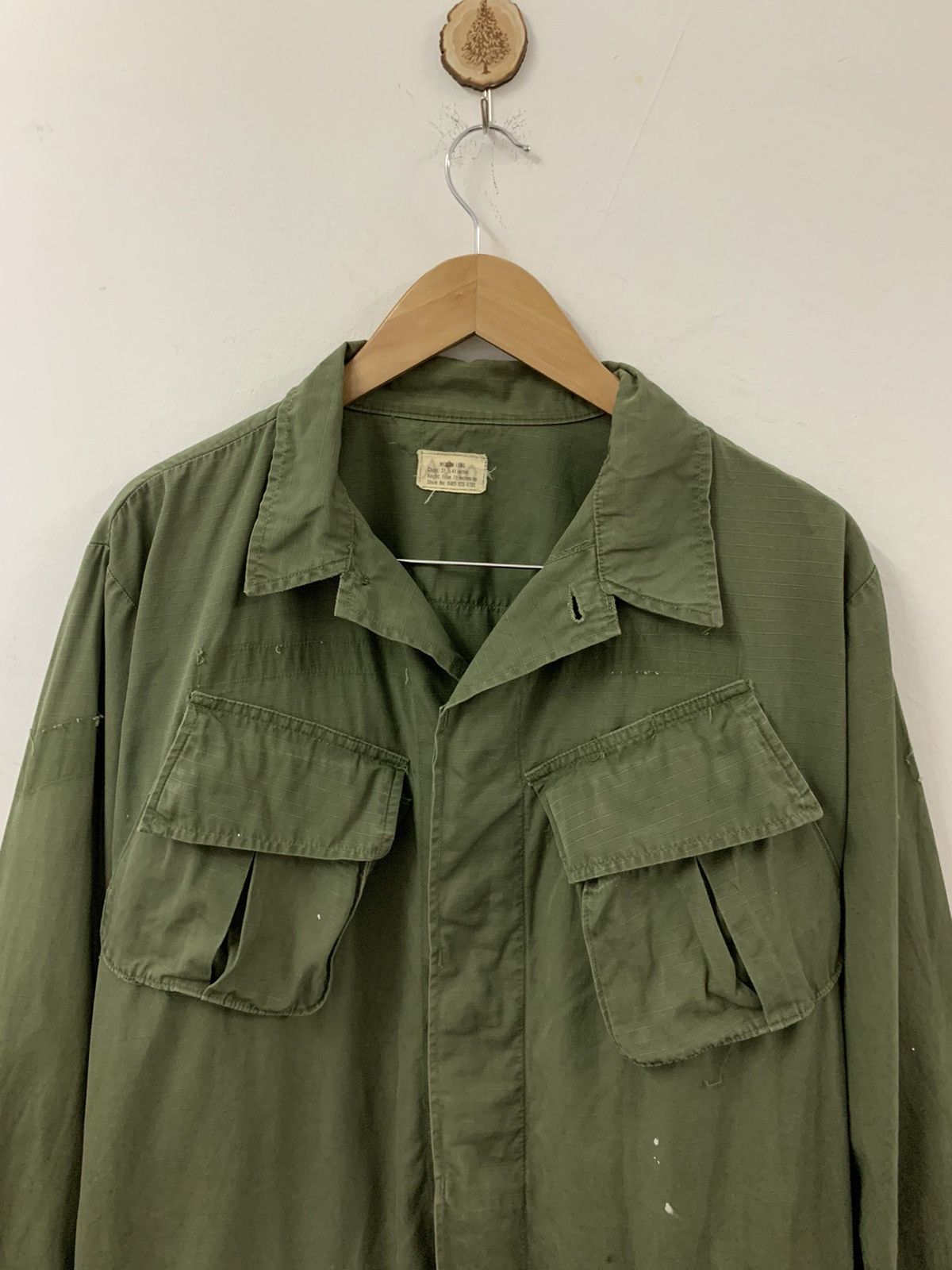 Avirex Vintage US Army Tropical Combat Vietnam War Jacket Size US L / EU 52-54 / 3 - 3 Thumbnail