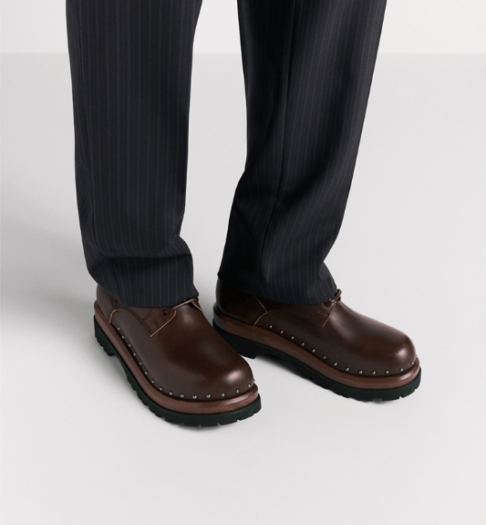Dior o1w1db10426 3DE396 Cape Town Derby Shoes in Brown/Silver Size US 13 / EU 46 - 5 Thumbnail