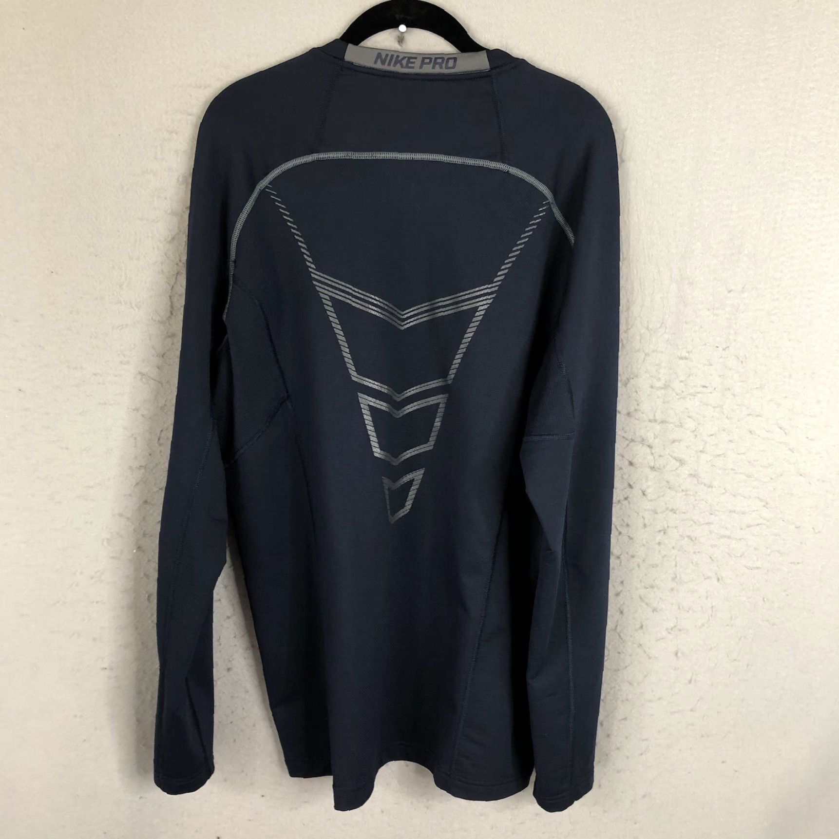 Nike Nike Pro Sweater Mens XL Navy Blue Dri Fit Athleisure Performance 1/4 Zip Jacket Windbreaker Mens XL Blue Nike Pro Sweater Size US XL / EU 56 / 4 - 2 Thumbnail