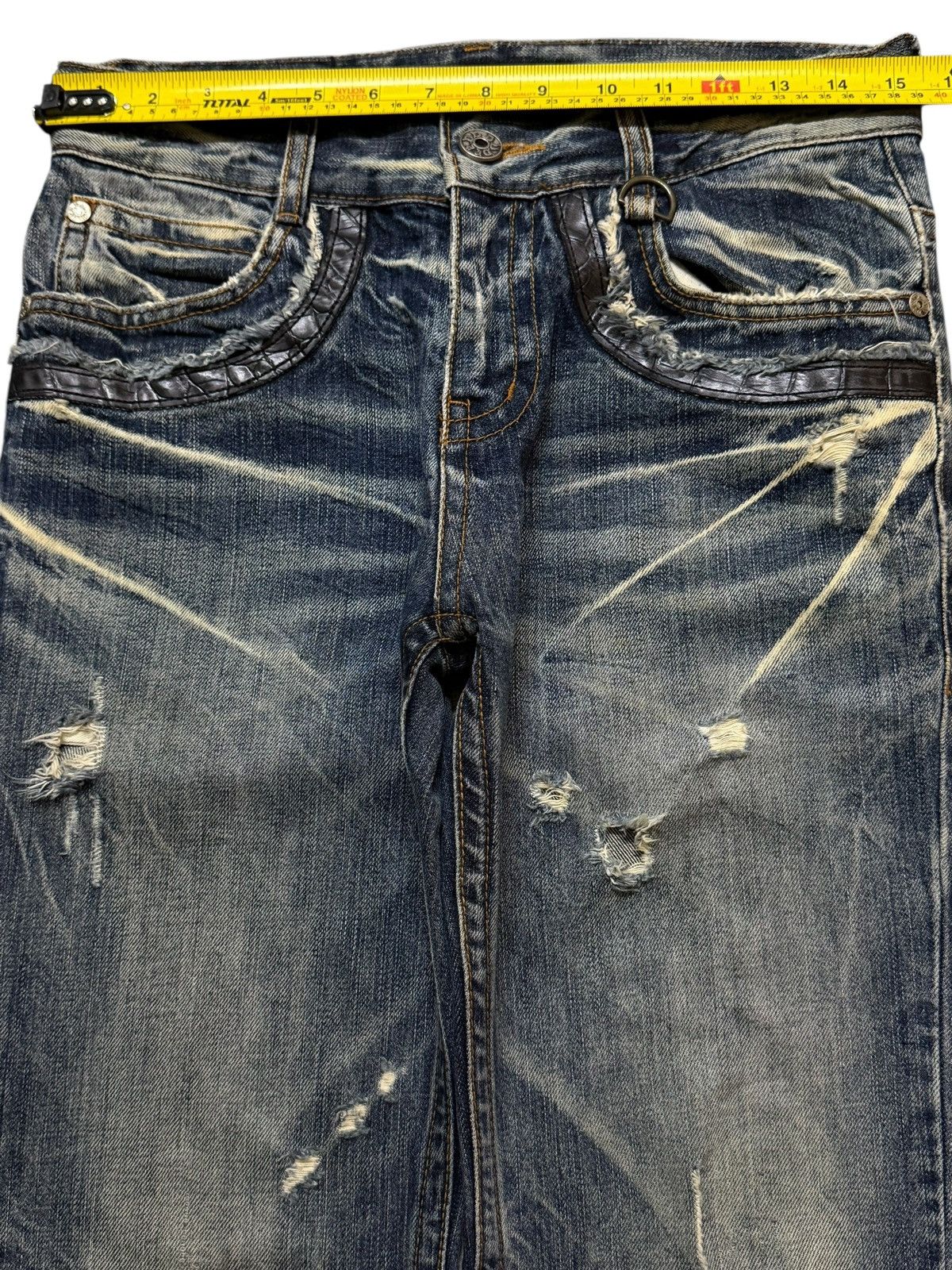 If Six Was Nine Vintage 90s Japan Andre Malraur Faded Thunder Wash Bleached Size US 30 / EU 46 - 8 Thumbnail
