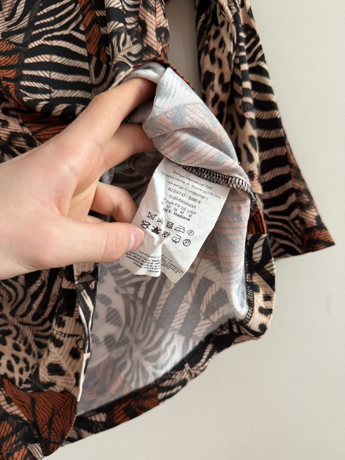 Cavalli Class Cavalli Class Animal Print Mesh Longsleeve Top Size M / US 6-8 / IT 42-44 - 5 Thumbnail