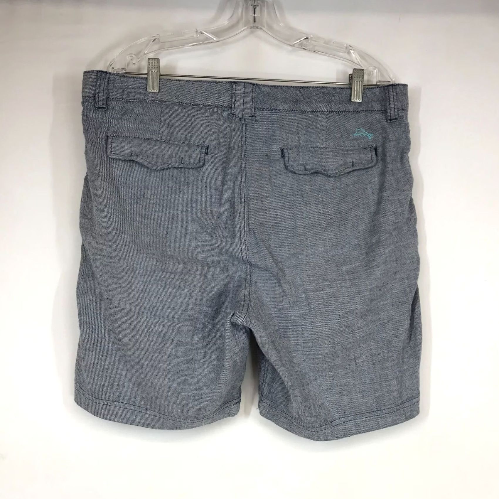 Tommy Bahama TOMMY BAHAMA Men 36 BLUE Casual Shorts with Pockets Chino Baggy? Size US 36 / EU 52 - 4 Thumbnail
