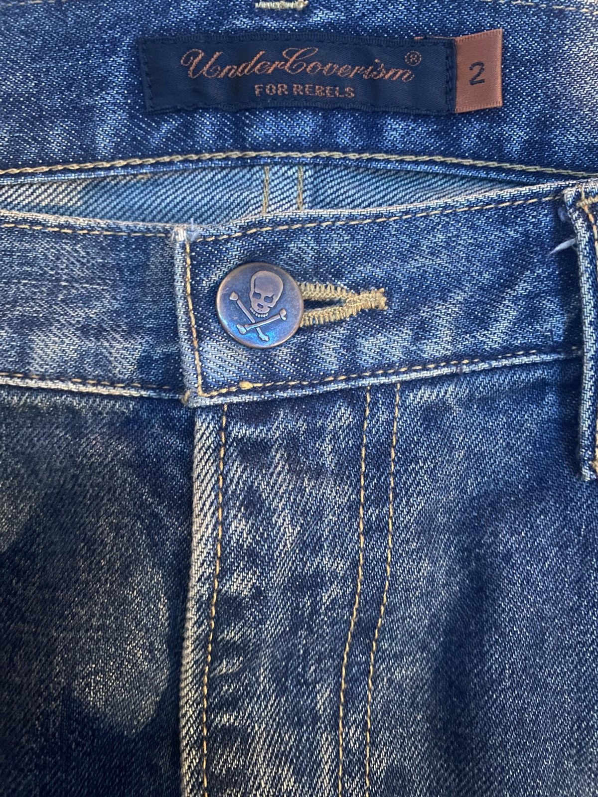 Undercover Undercover Arts and Crafts skull denim SOLD Size US 32 / EU 48 - 3 Thumbnail