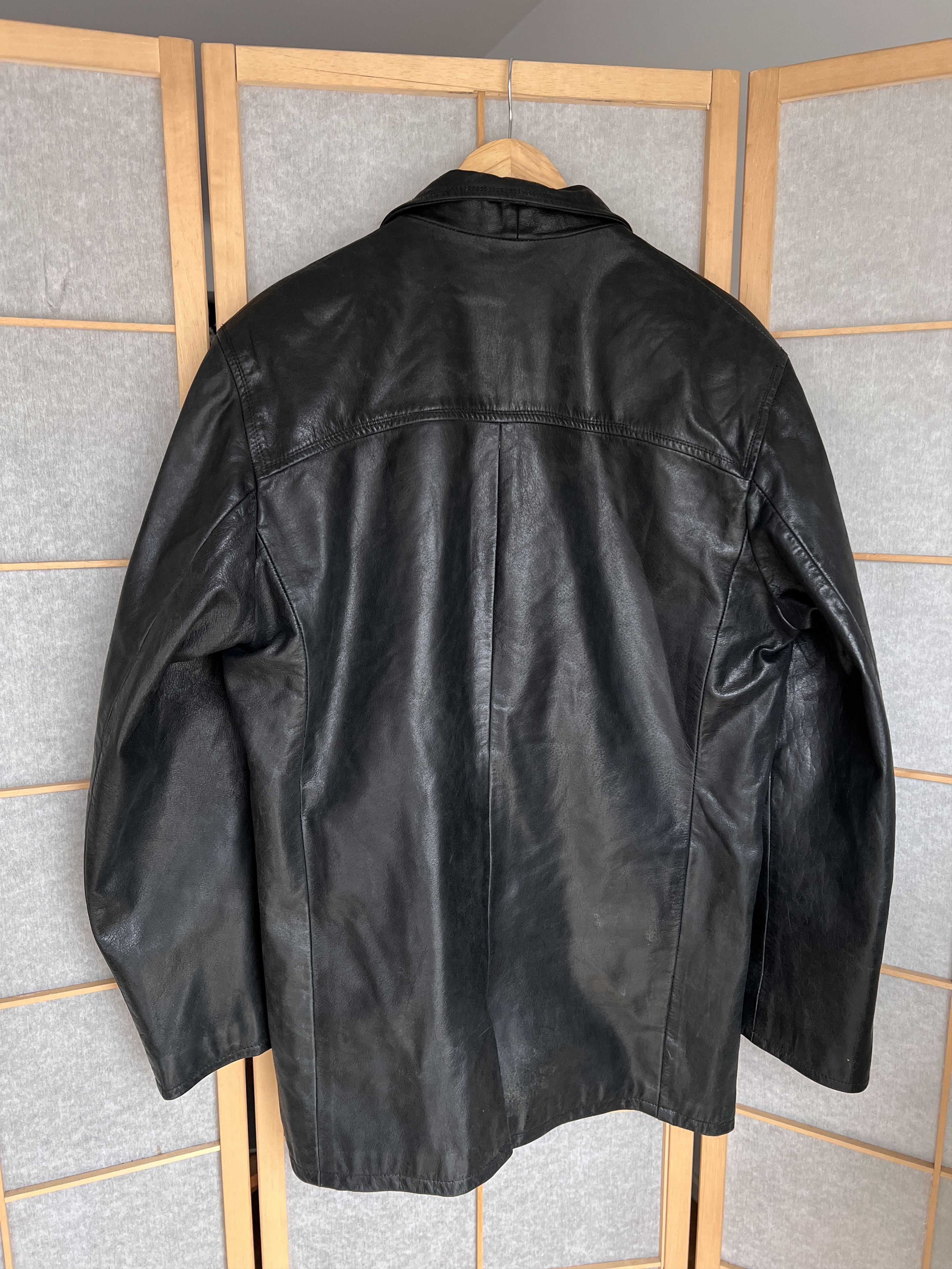 If Six Was Nine VTG 90s soft leather jacket coat opium japanese baggy boxy Size US M / EU 48-50 / 2 - 9 Thumbnail