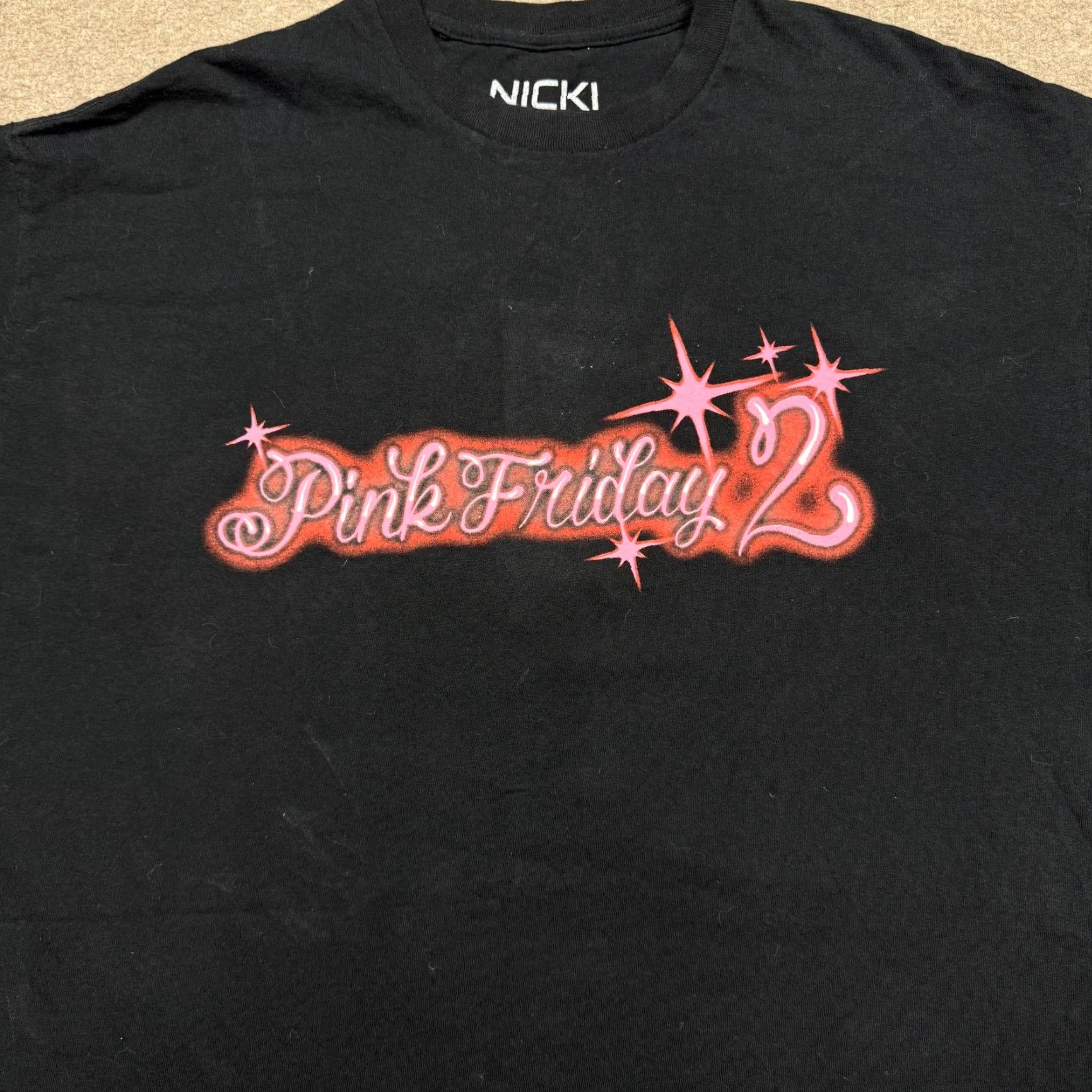 Bravado Nicki Minaj Pink Friday 2 Men's Shirt Black Short Sleeve 2 Sided Bravado M Cotton T-Shirt Graphic Print Vintage No Size US M / EU 48-50 / 2 - 5 Thumbnail
