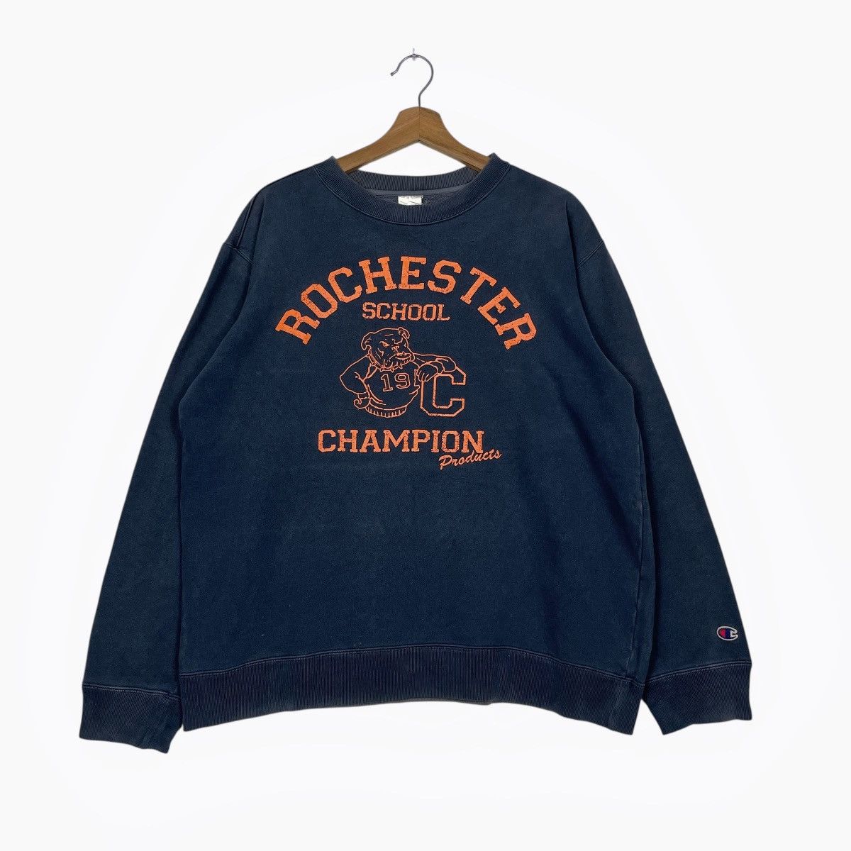 Champion Vtg Champion Rochester School Sweatshirt Size US L / EU 52-54 / 3 - 1 Thumbnail