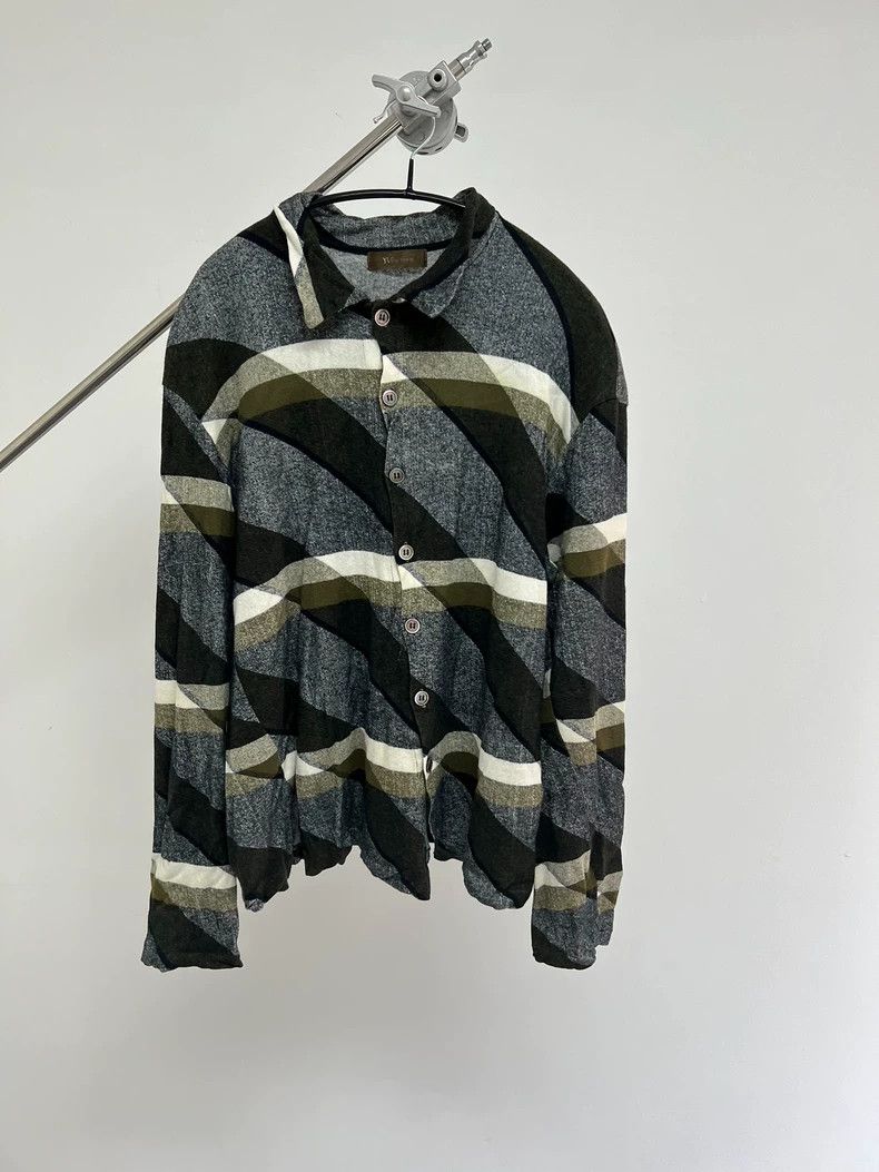 Yohji Yamamoto yohji yamamoto Diagonal Stripe Shirt Size US L / EU 52-54 / 3 - 1 Thumbnail