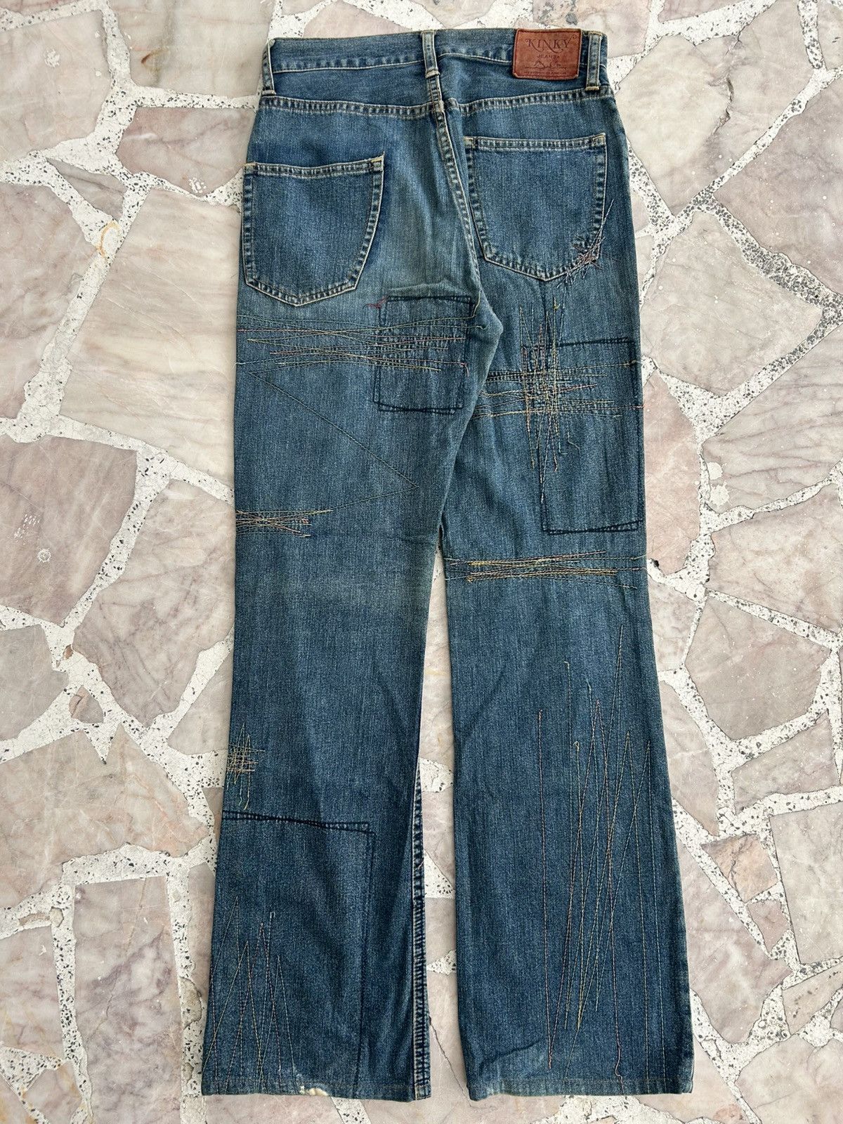 Hysteric Glamour Kinky Hysterics Sashiko Japan Vintage Denim Size US 28 / EU 44 - 2 Thumbnail