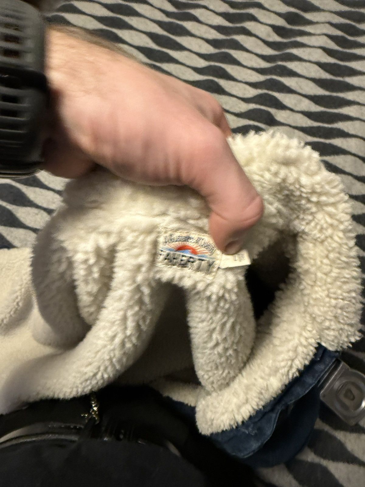 Faherty denim Sherpa jacket