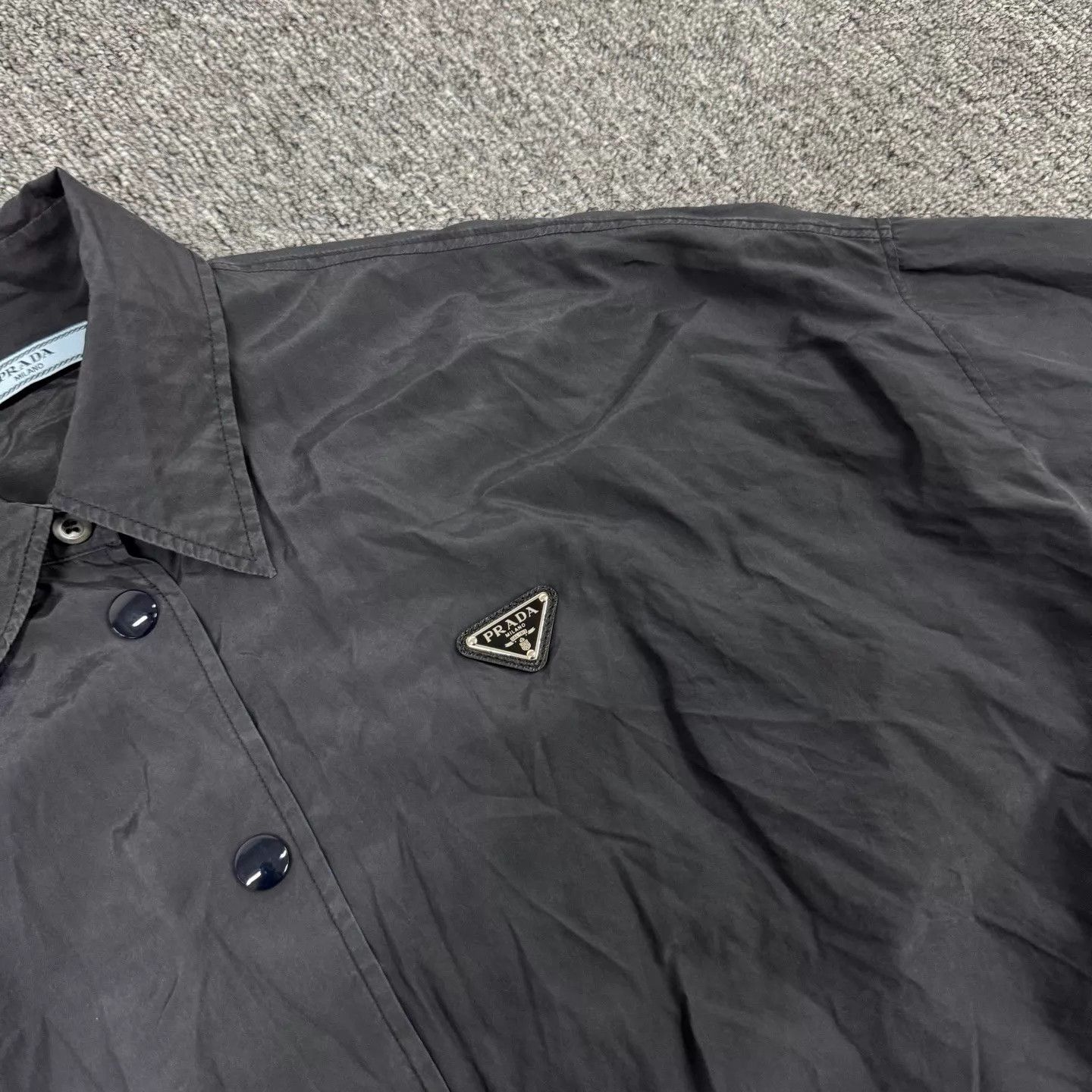 Prada Prada logo color blocked short shirt-jacket 40 Size S / US 4 / IT 40 - 4 Thumbnail
