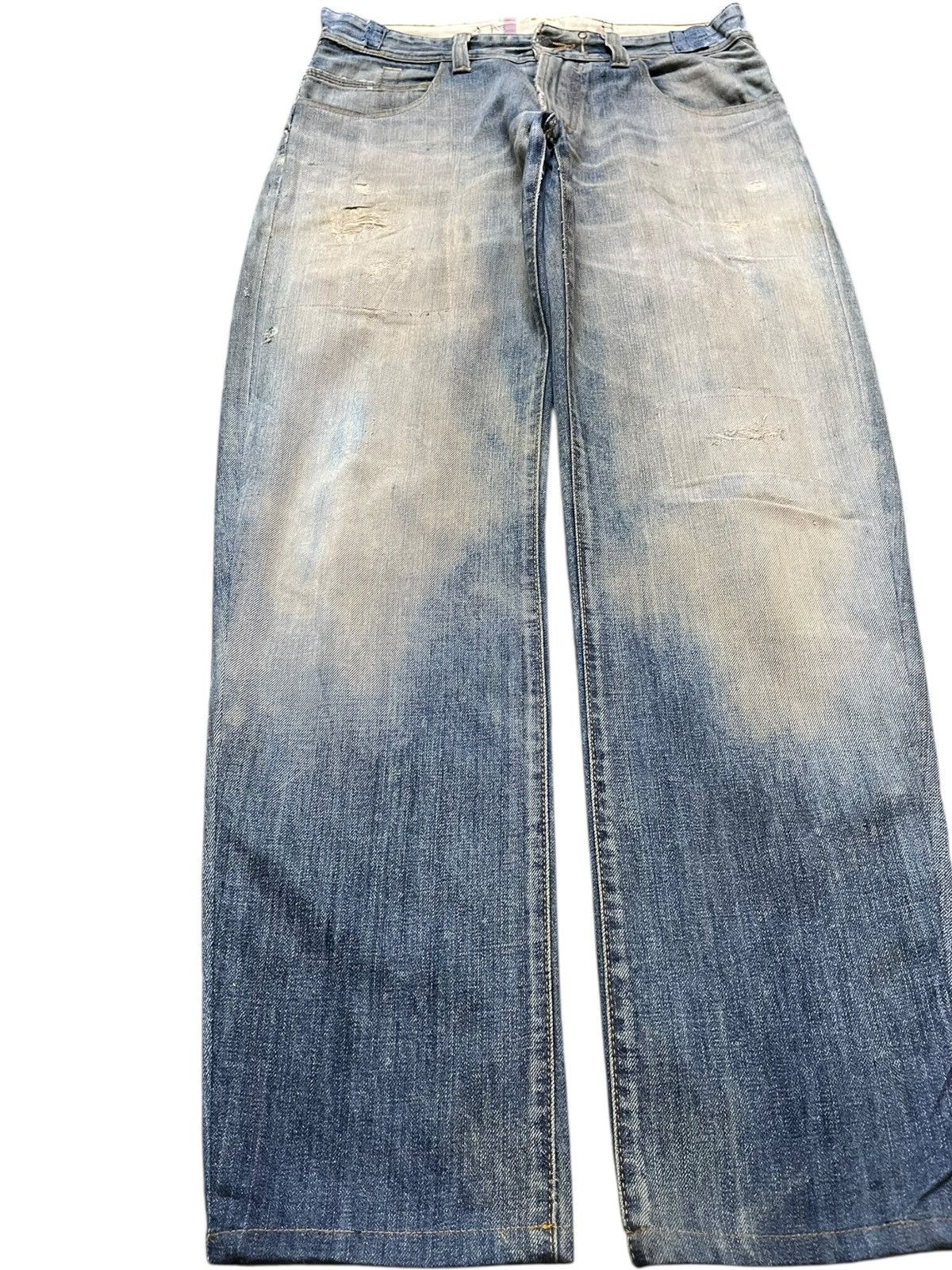GAS Vintage GAS Slimfit Mudwash Distressed Denim Size US 30 / EU 46 - 3 Thumbnail