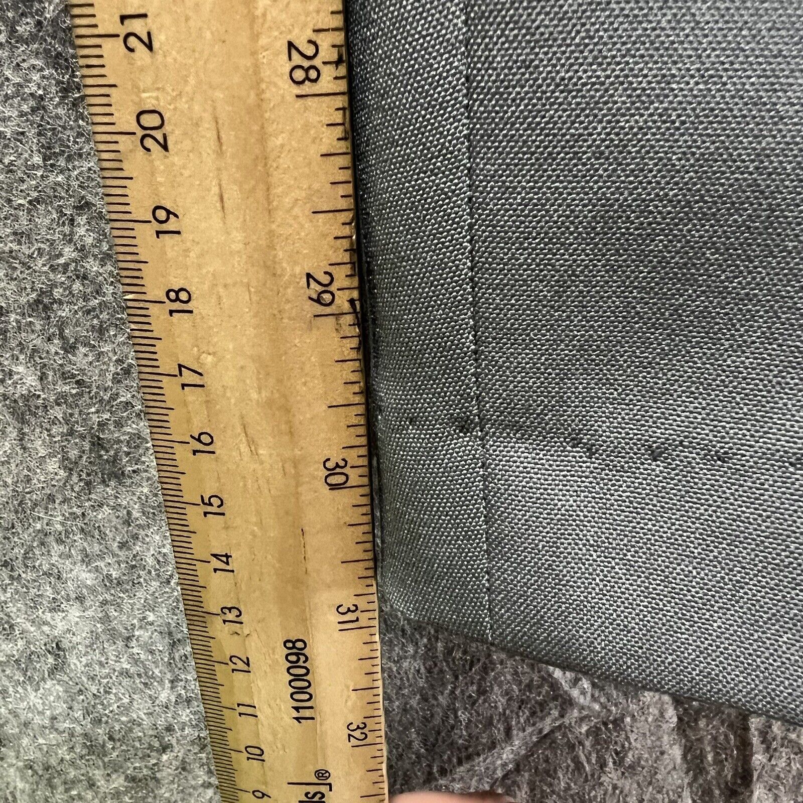 Vintage Vintage Slacks Mens 34x31 Gray Flat Front Dress Pants Talon Size US 34 / EU 50 - 3 Thumbnail