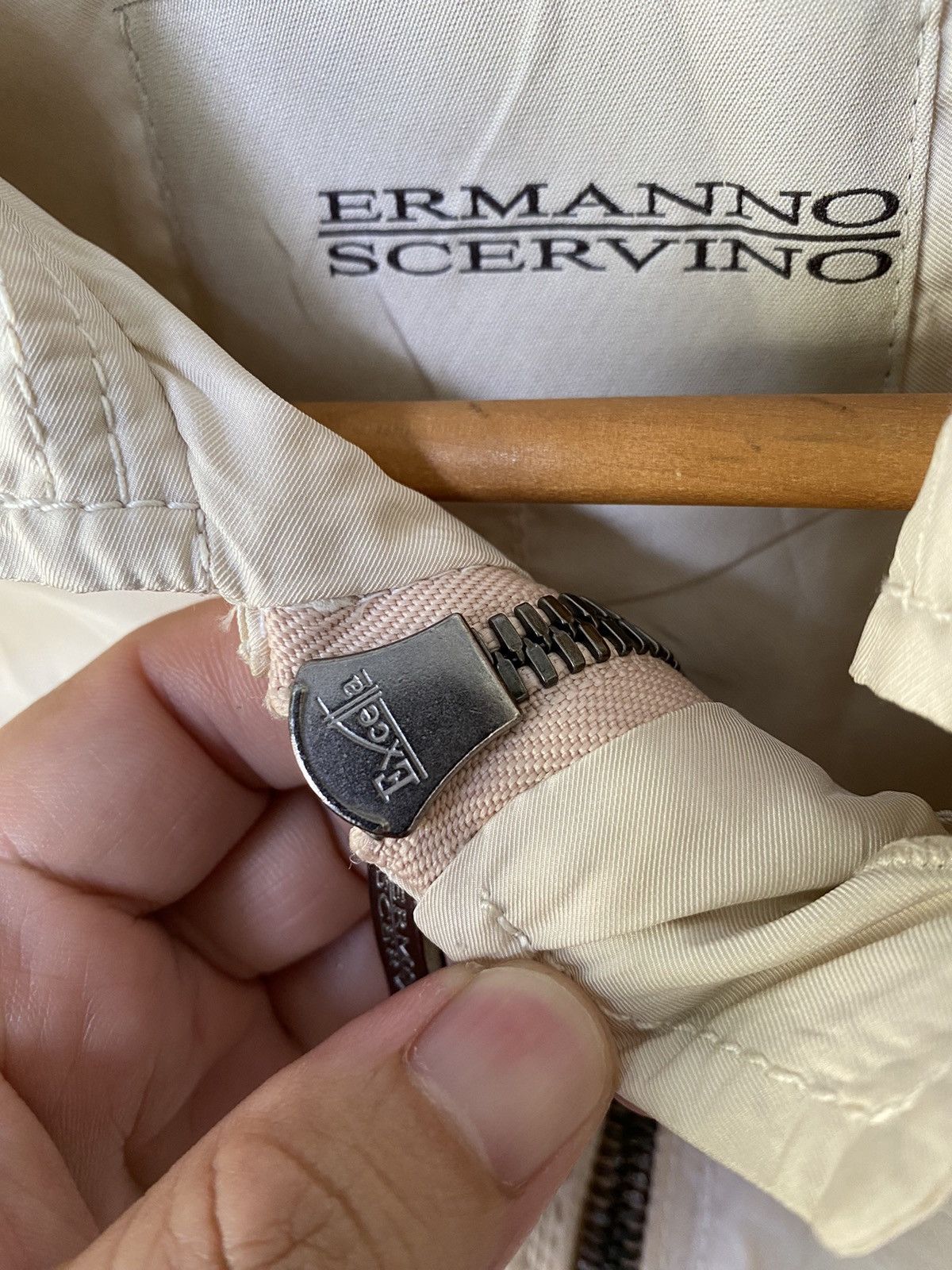 Ermanno Scervino × Ruffo Research 1990s Ermanno Scervino Center Zipper rider jacket Size S / US 4 / IT 40 - 9 Thumbnail