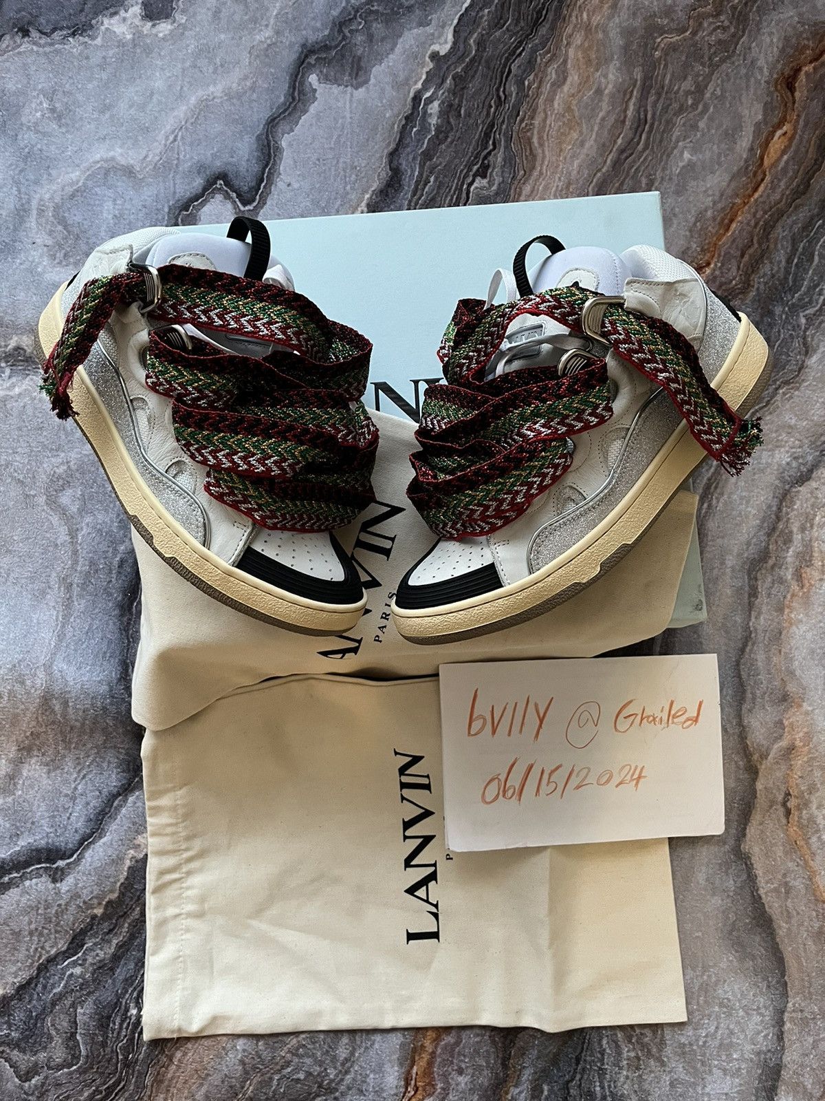 Lanvin Lanvin Curb Sneakers / Glitter Size US 9 / EU 42 - 1 Thumbnail