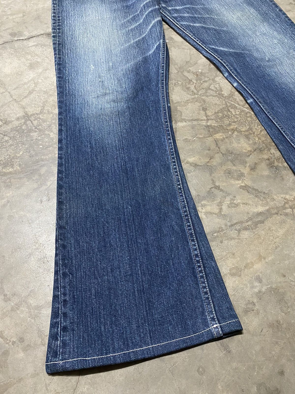 Japanese Brand Flare Jeans Japan Spirit Denim 10SDP41 Size US 34 / EU 50 - 3 Thumbnail