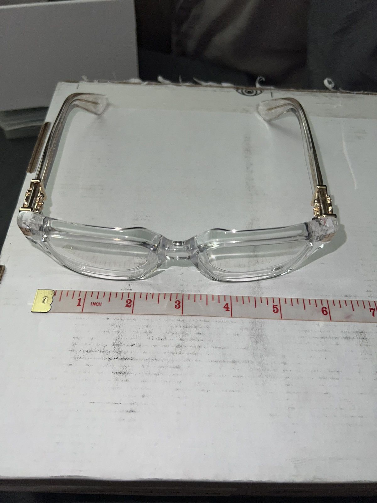 Chrome Hearts RARE‼️🔥 Chrome Hearts Vagillionaire 2 Crystal Clear Glasses Size ONE SIZE - 13 Thumbnail