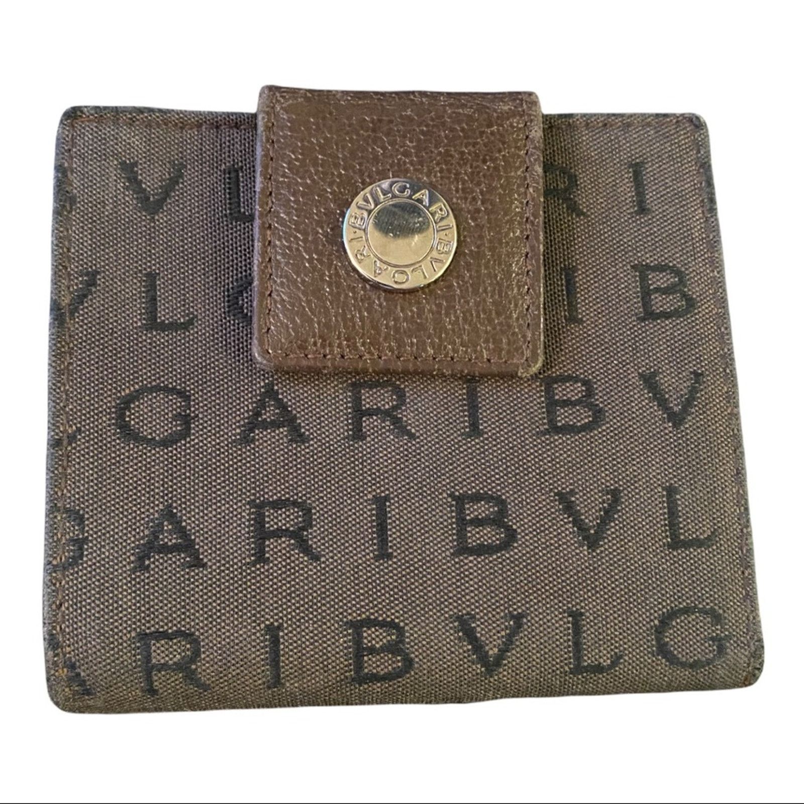 Bvlgari Bvlgari Brown Bifold Classic Snap Wallet Authentic Size ONE SIZE - 1 Thumbnail