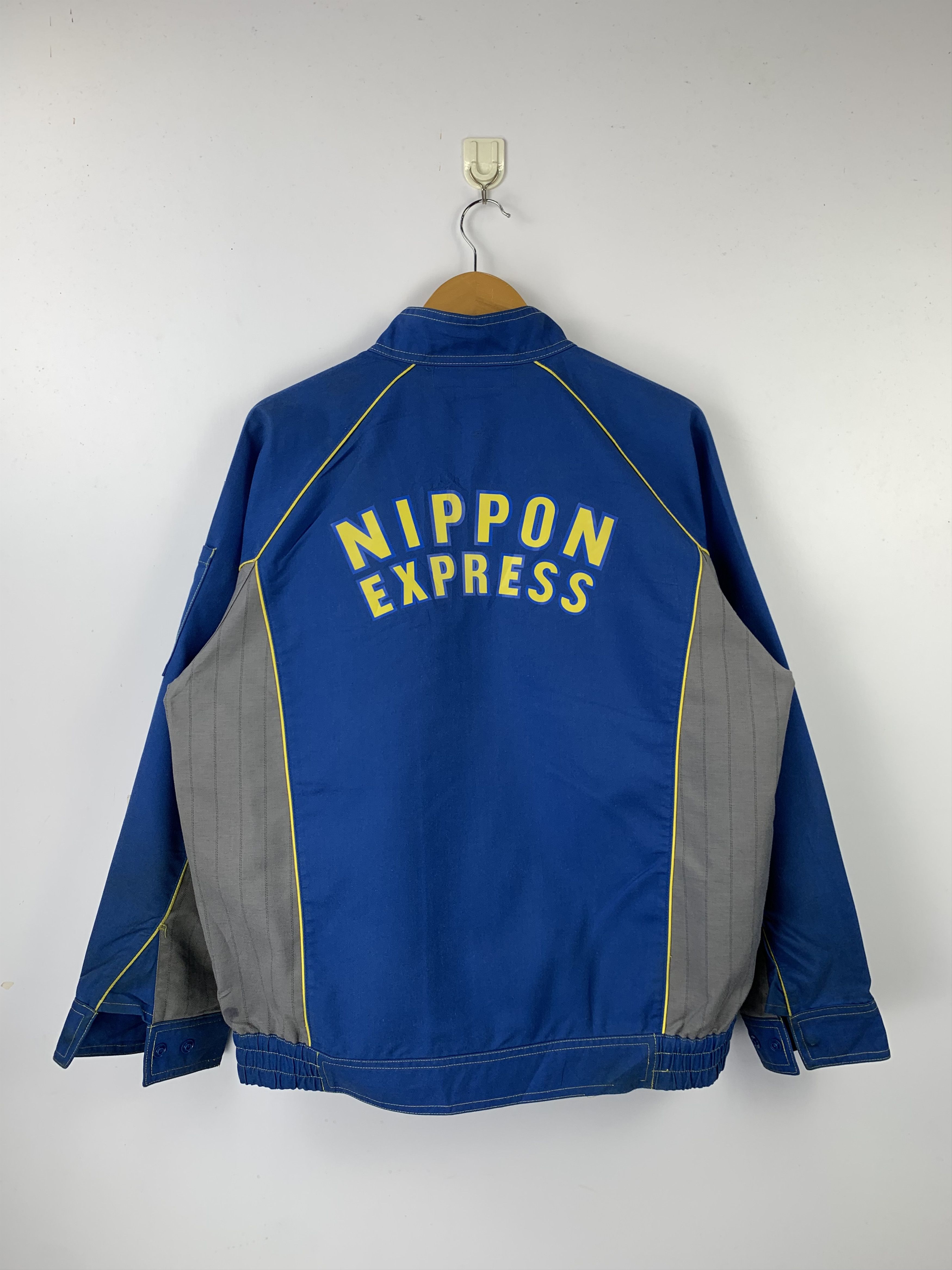Japanese Brand Vintage Nippon Express Workers Jacket J1546 Size US L / EU 52-54 / 3 - 3 Thumbnail