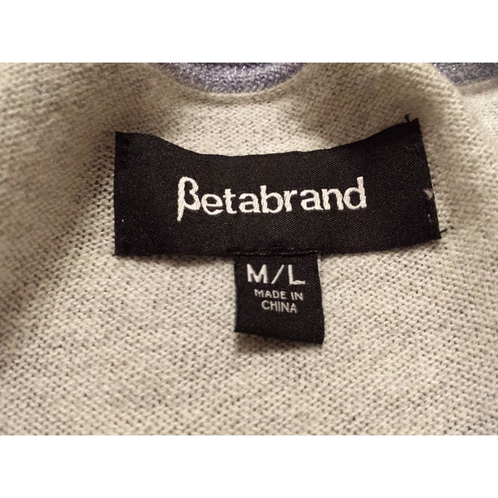 Vintage Betabrand Cardigan Sweater Shirt Open Front Gray Cotton Blend Nylon Silk Long Sleeve Womens M/L Medium Gray Size L / US 10 / IT 46 - 5 Thumbnail