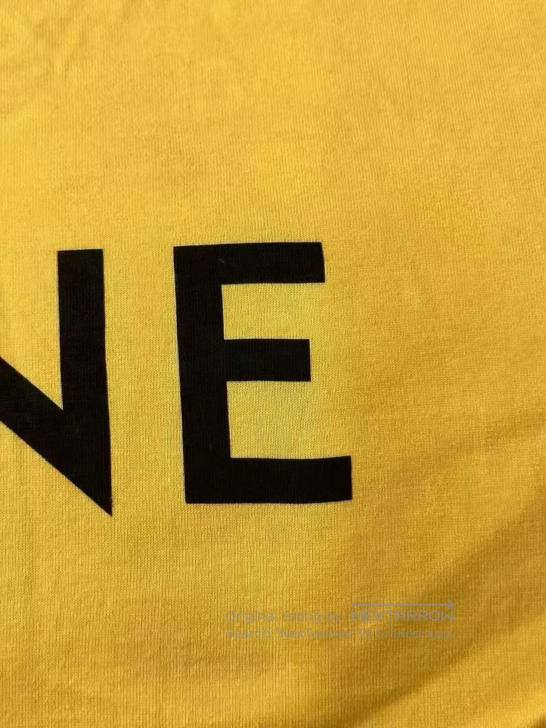Celine CELINE Yellow Logo Short Sleeve| Size US L / EU 52-54 / 3 - 4 Thumbnail