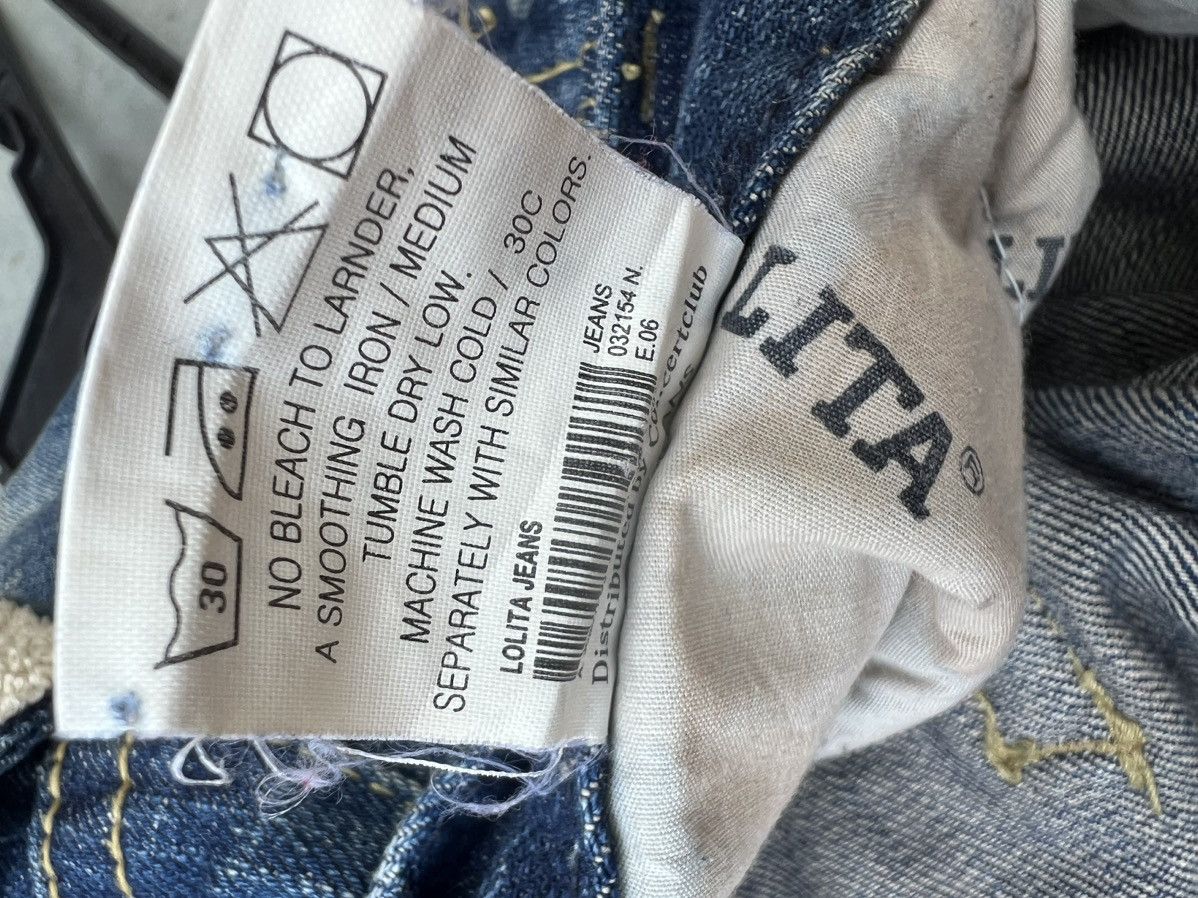 Vintage RARE! Yoshitomo Nara Lolita Vintage Denim Jeans Size US 30 / EU 46 - 25 Thumbnail