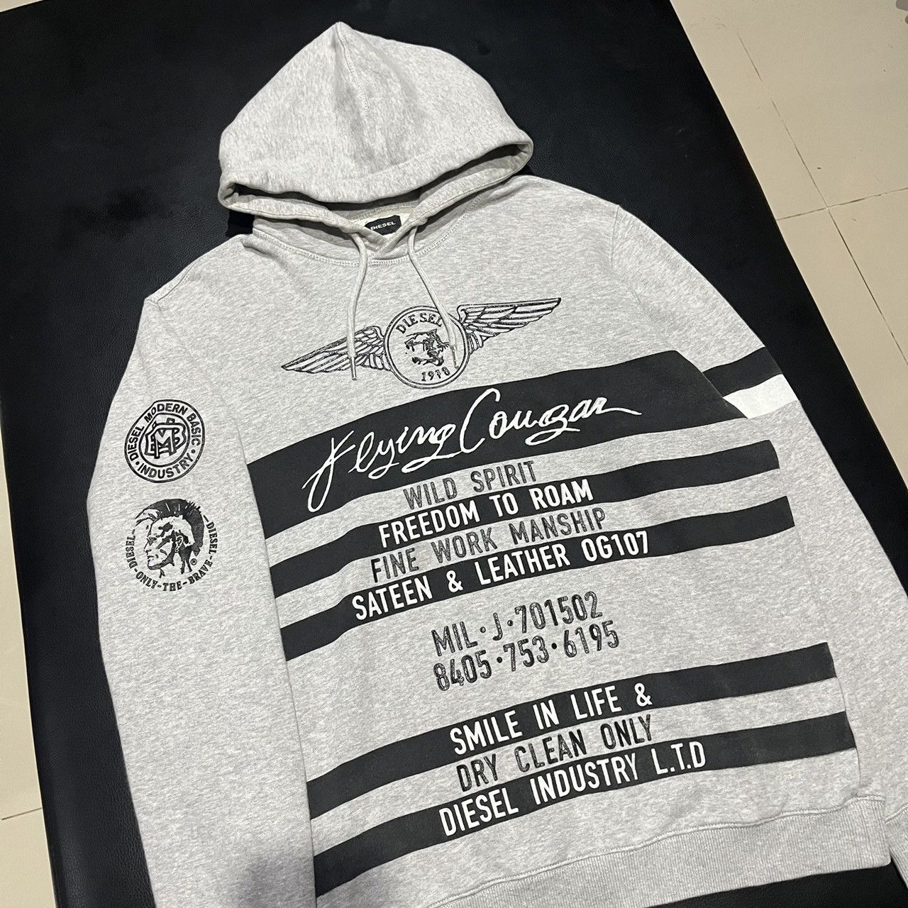 Diesel Diesel Flying Cougars‎ Hoodie Size US M / EU 48-50 / 2 - 7 Thumbnail