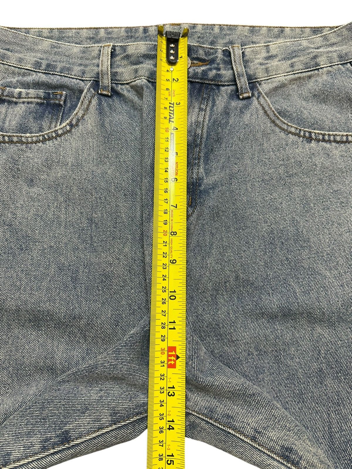 Japanese Brand Vintage Japanese Brand Blue Acid Wash Style Distressed Baggy Size US 32 / EU 48 - 14 Thumbnail